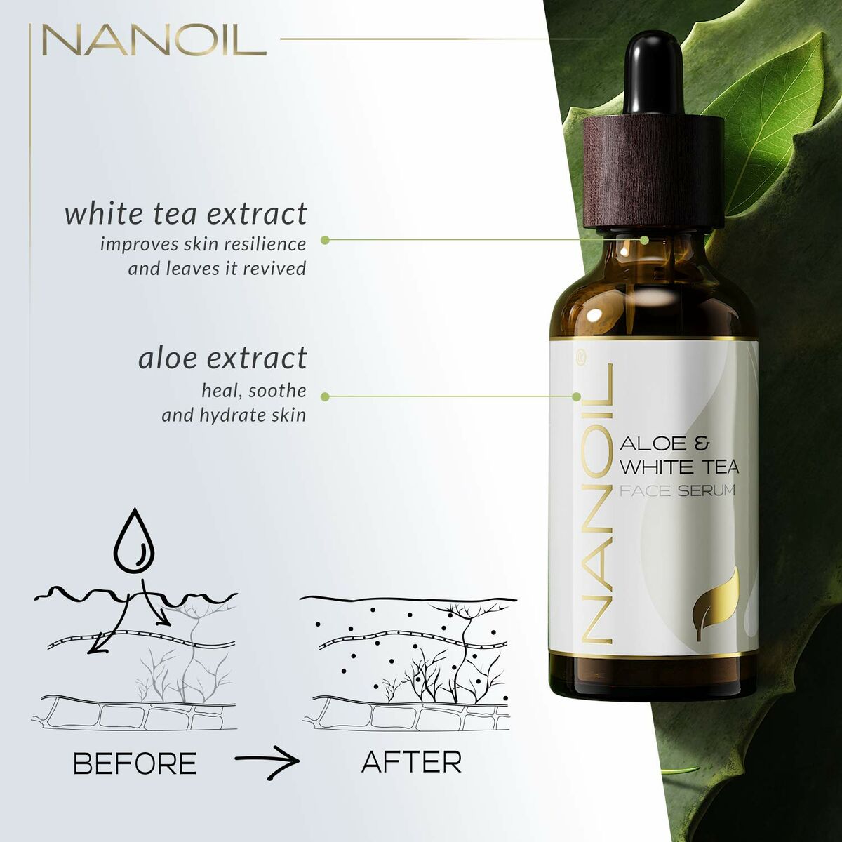 Antioxidant Serum Nanoil Face Serum 50 ml - Schoonheid, Huidverzorging - Nanoil