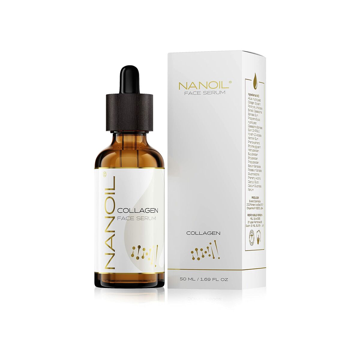 Herstellende Serum Nanoil Face Serum 50 ml Collageen - Schoonheid, Huidverzorging - Nanoil