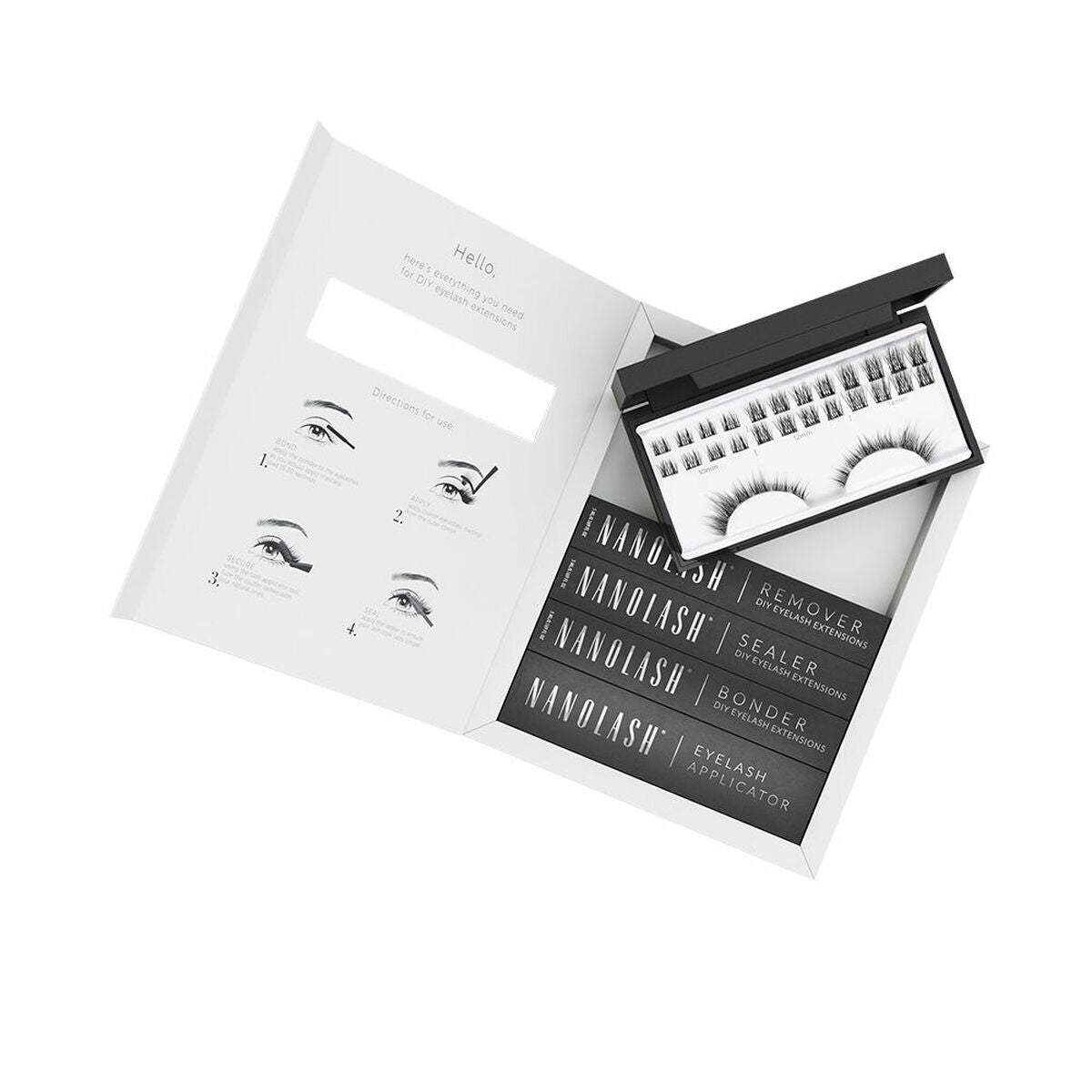 Set van nepwimpers Nanolash Divine 5 Onderdelen - Schoonheid, Gebruiksvoorwerpen en accessoires - Nanolash