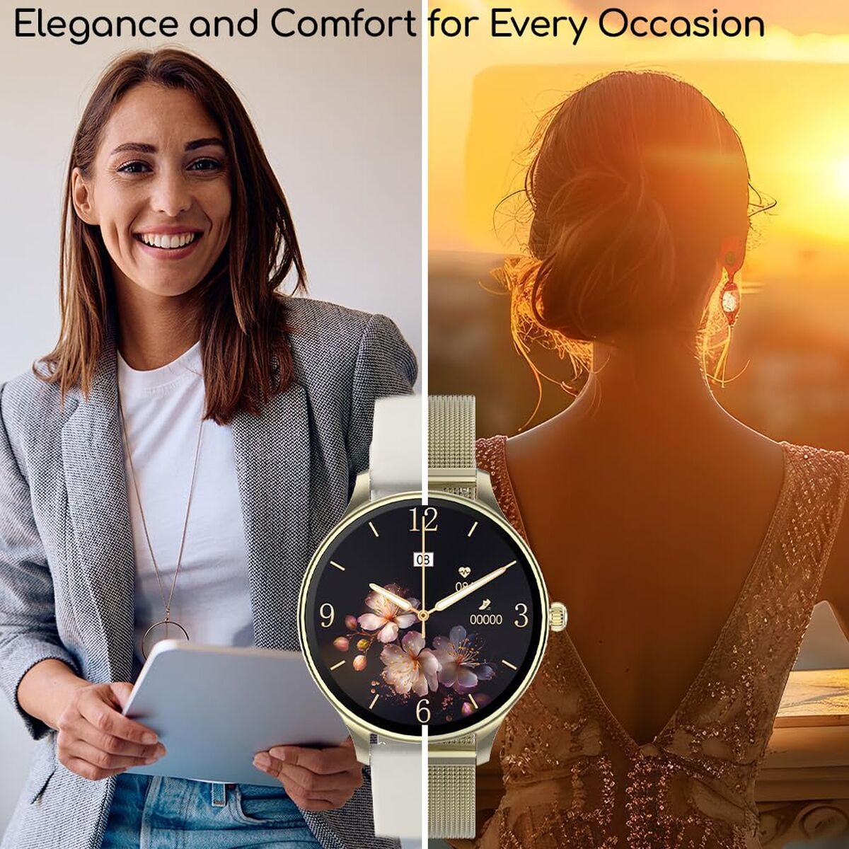 Smartwatch Forever GSM180306 Gouden