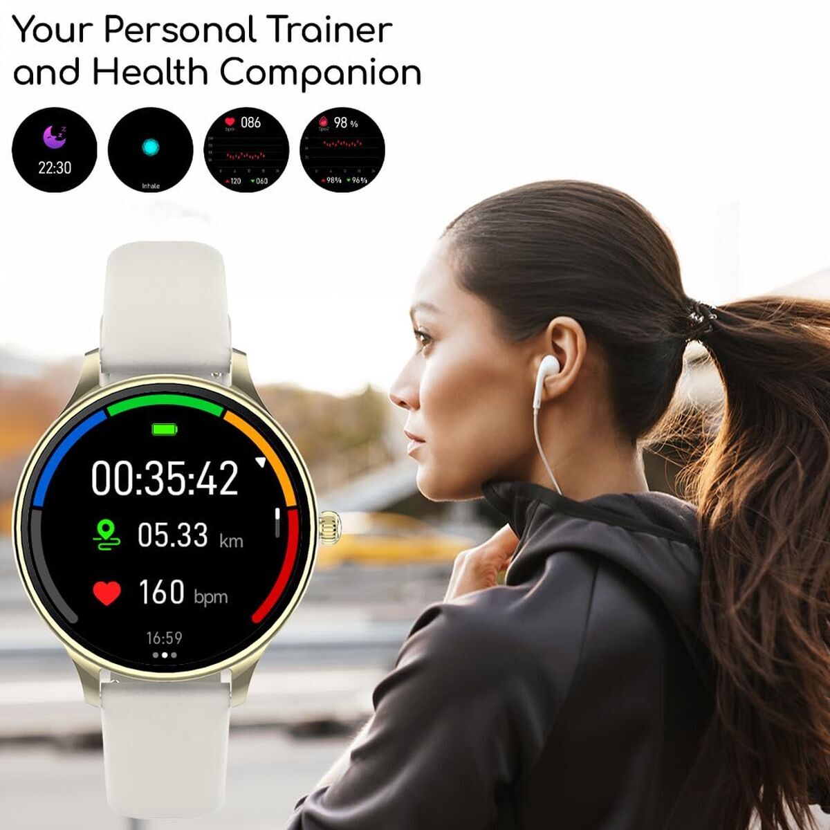 Smartwatch Forever GSM180307 Roze goud - Elektronica - Forever