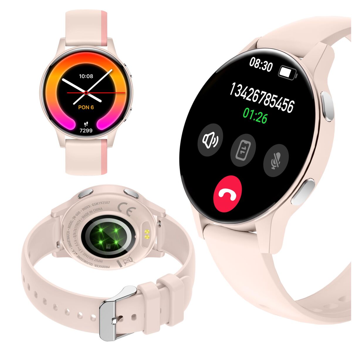 Smartwatch Forever GSM192507 Roze 1,28" - Elektronica - Forever