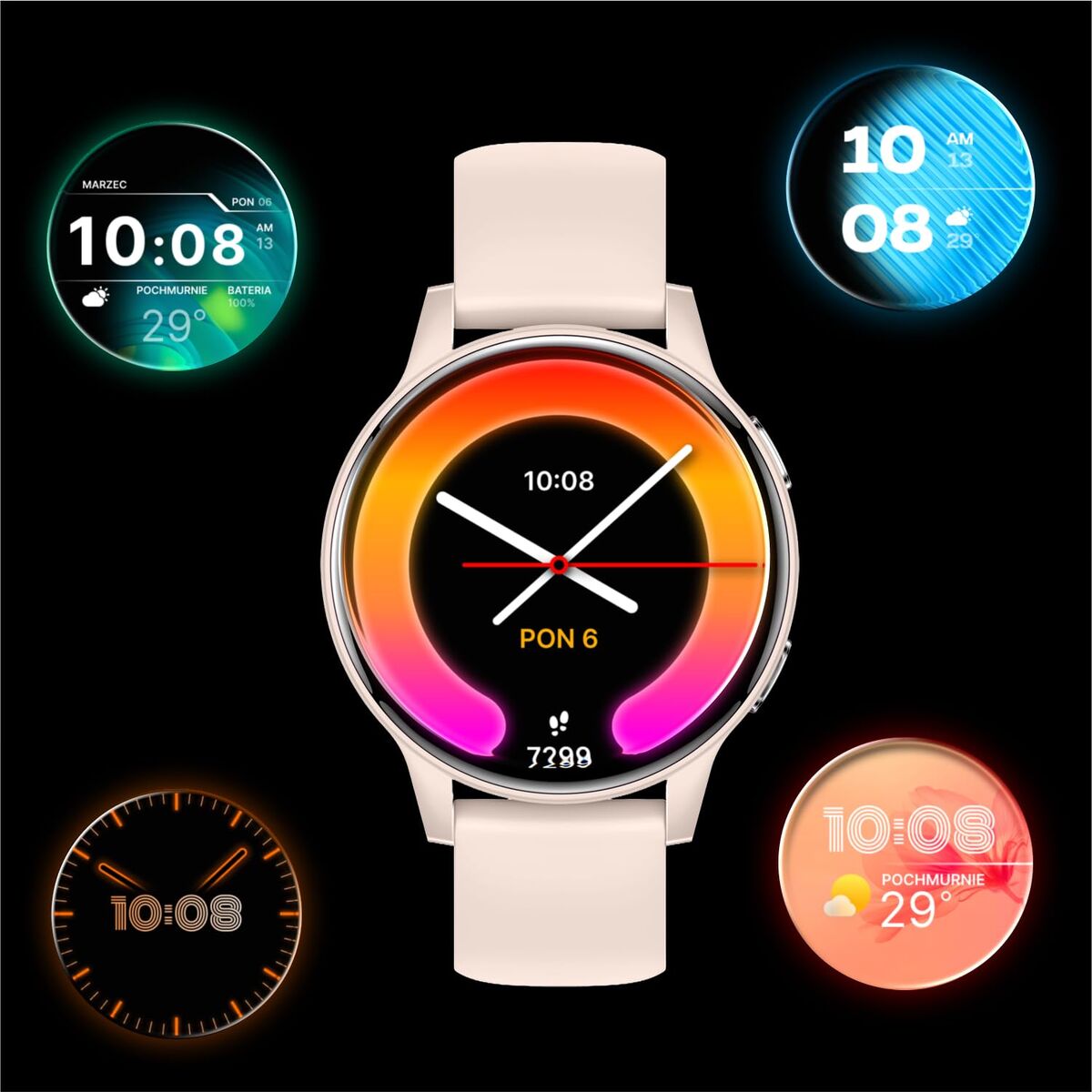 Smartwatch Forever GSM192507 Roze 1,28" - Elektronica - Forever