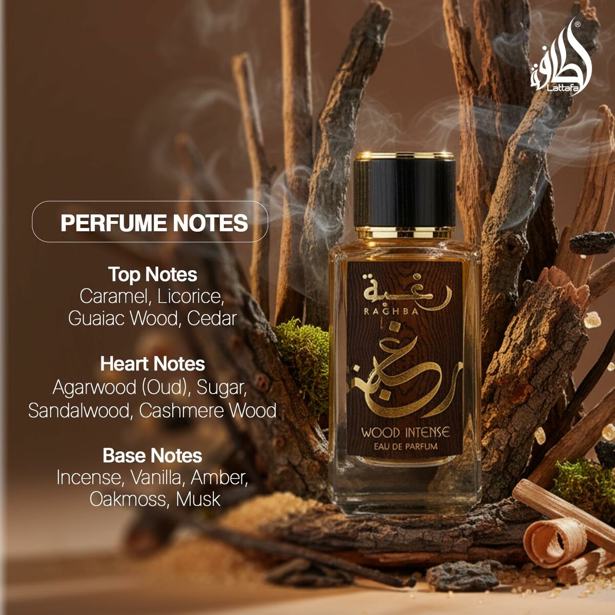 Herenparfum Lattafa Raghba Wood Intense EDP 100 ml