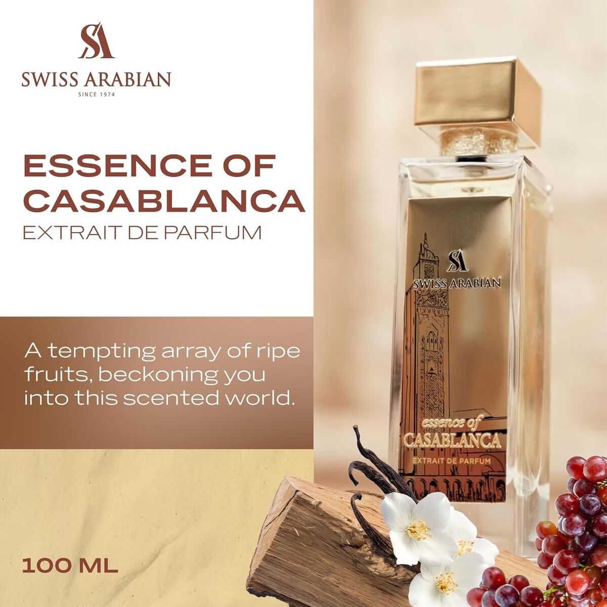 Uniseks Parfum Swiss Arabian ESSENCE OF CASABLANCA 100 ml - Schoonheid, Parfums en geuren - Swiss Arabian