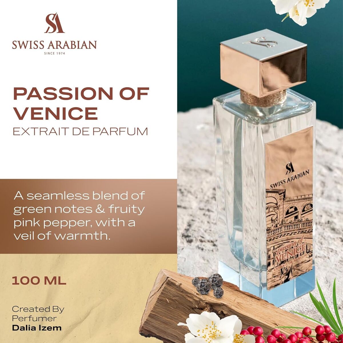 Uniseks Parfum Swiss Arabian PASSION OF VENICE 100 ml - Schoonheid, Parfums en geuren - Swiss Arabian