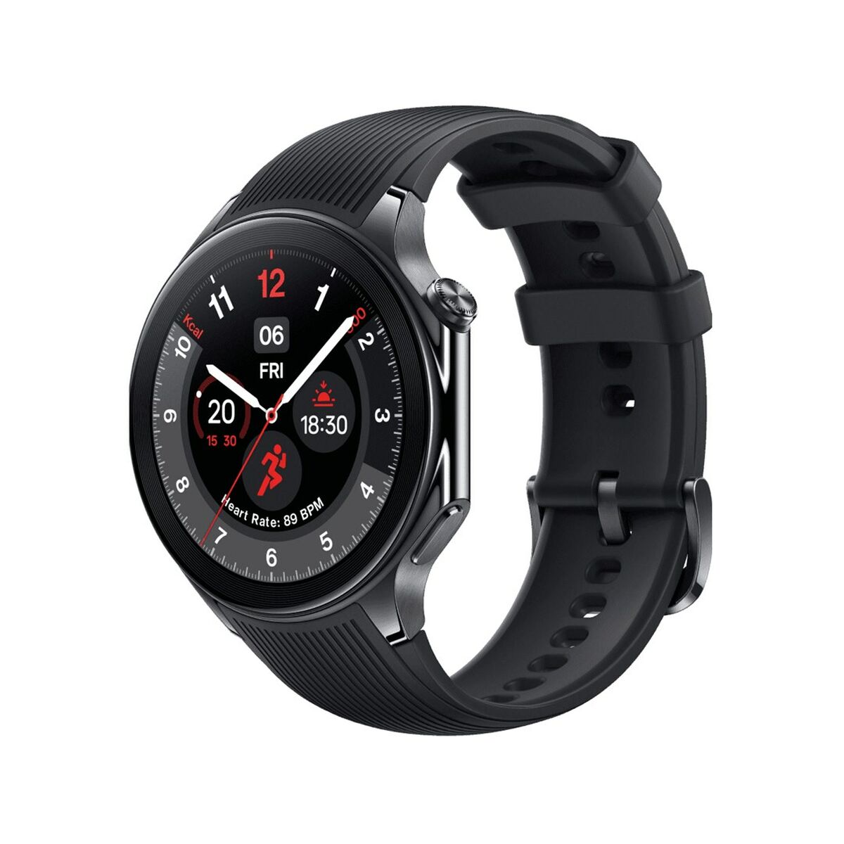 Smartwatch OnePlus Watch 2 Zwart Staal