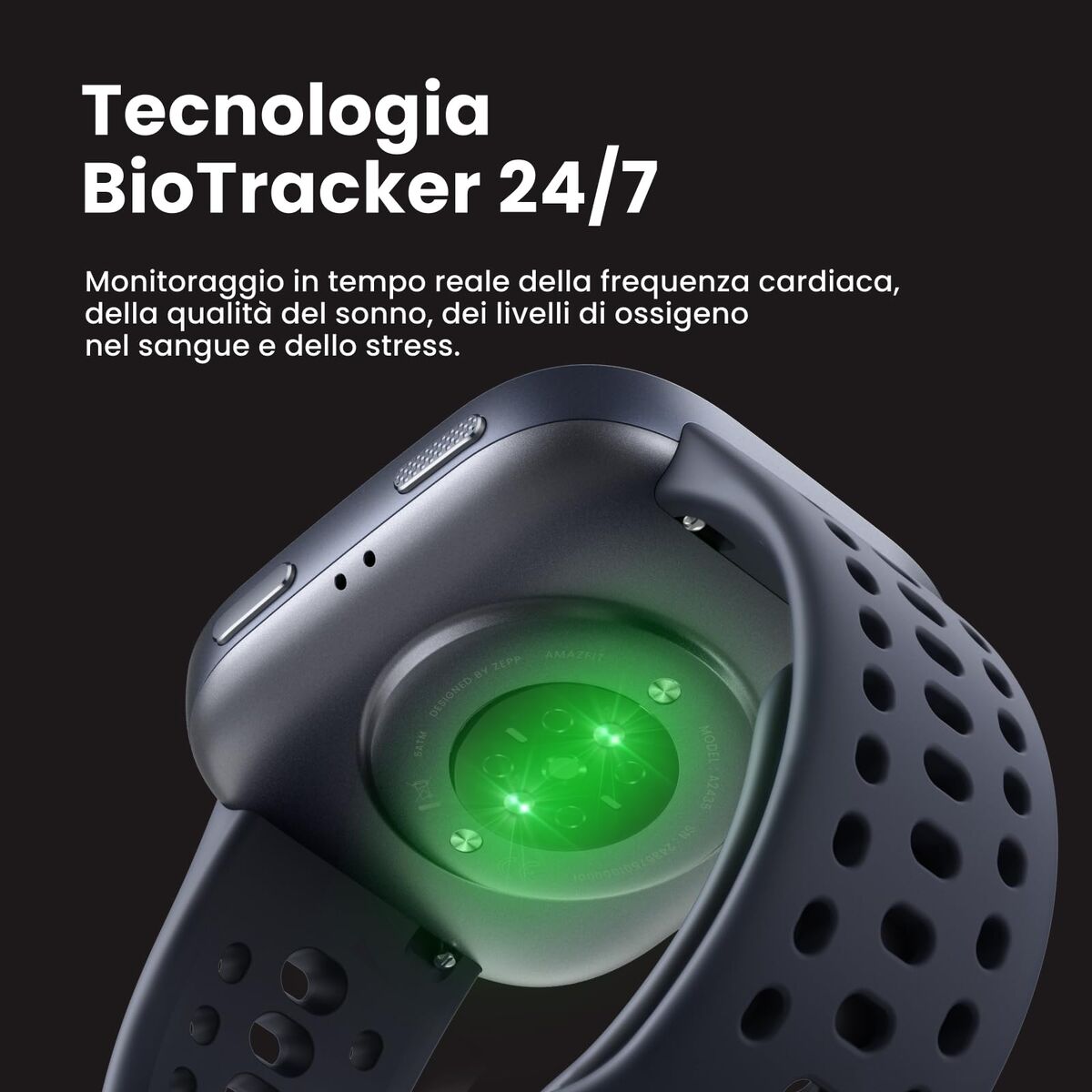 Smartwatch Amazfit BIP 6 BLACK Zwart 1,97"