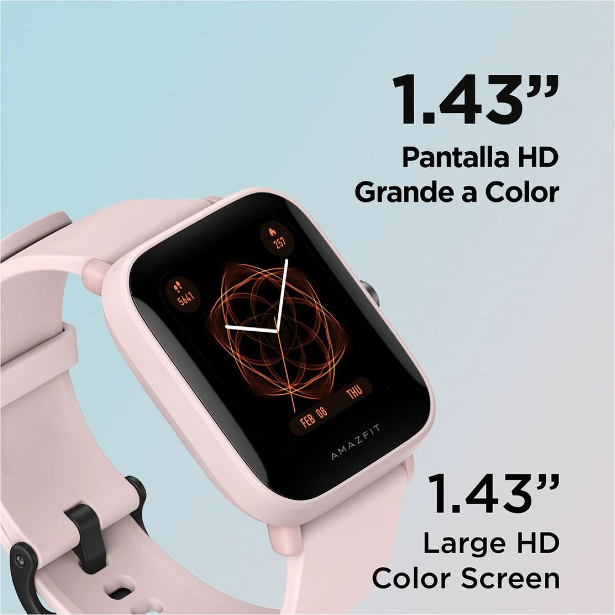 Smartwatch Amazfit Bip U Pro 1,43" GPS Bluetooth Zwart Roze 1,43" - Elektronica - Amazfit