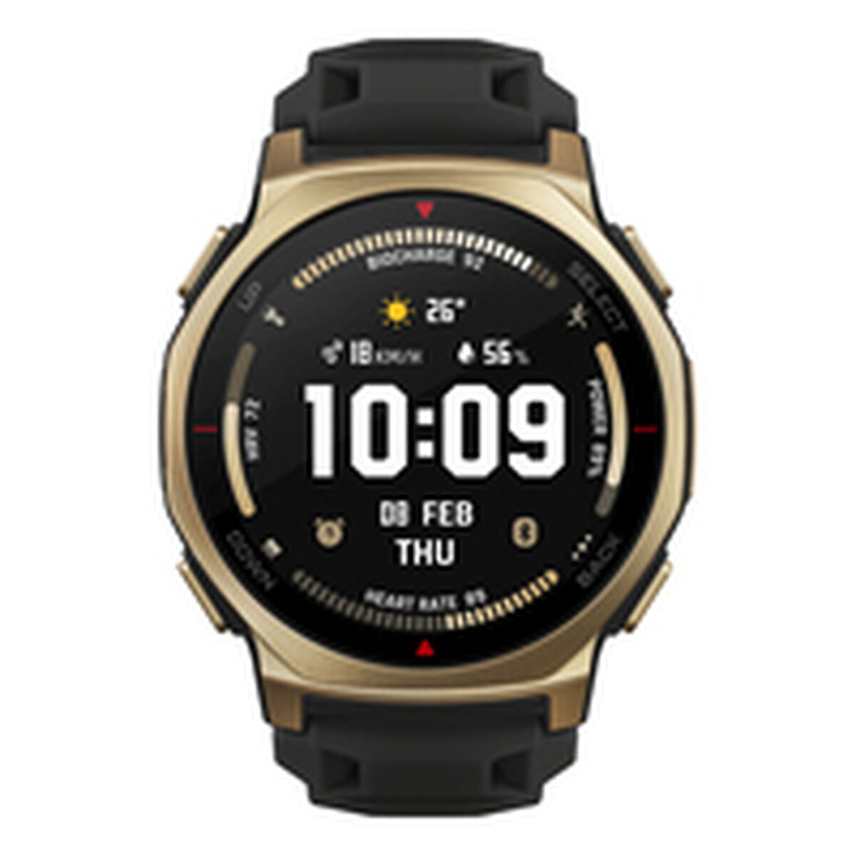 Smartwatch Amazfit W2548GL1N Zwart Gouden Ø 44 mm