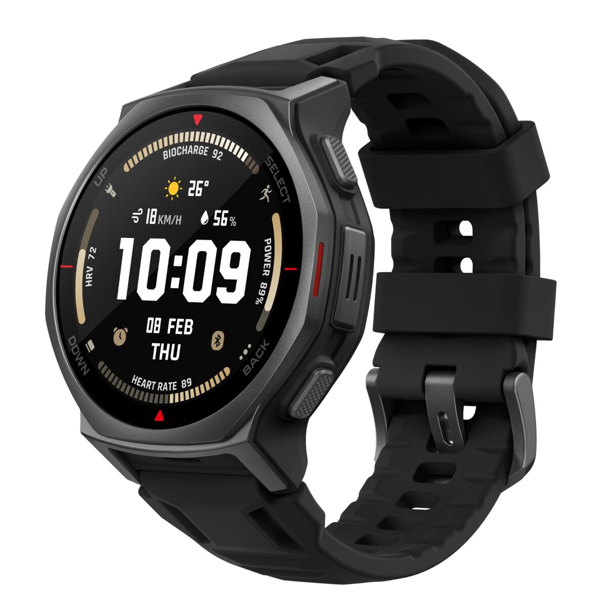 Smartwatch Amazfit T-REX 3PRO 44MM Zwart 1,32" Ø 44 mm