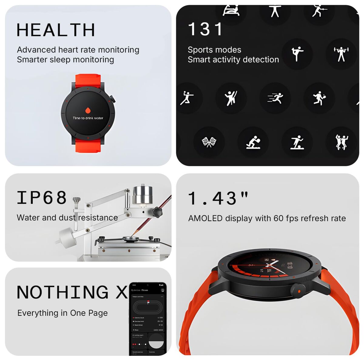Smartwatch Nothing WATCH 3 PRO Grijs 1,43"