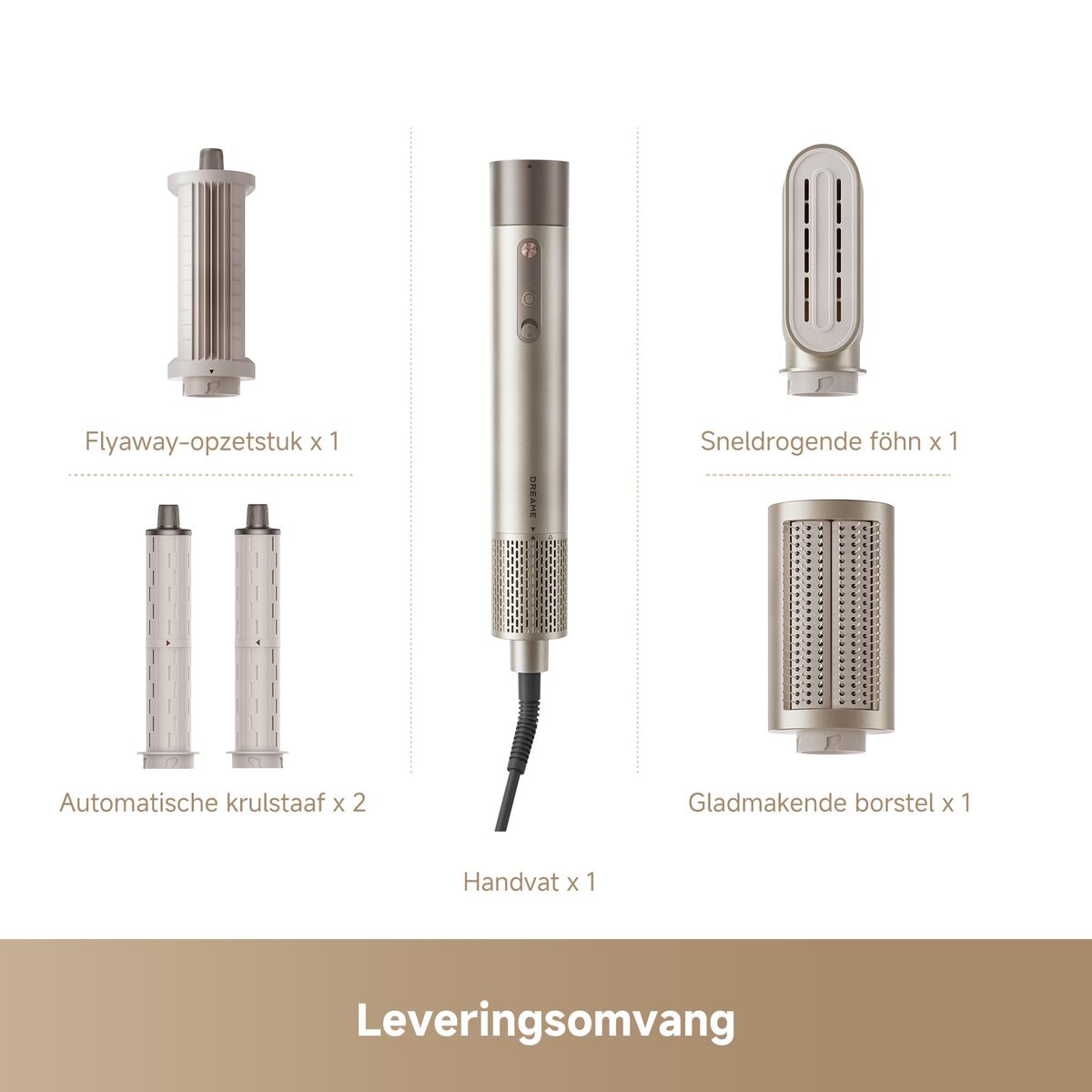 Föhn Dreame AIRSTYLE SHINE GOLD 1200 W - Schoonheid, Haarverzorging - Dreame