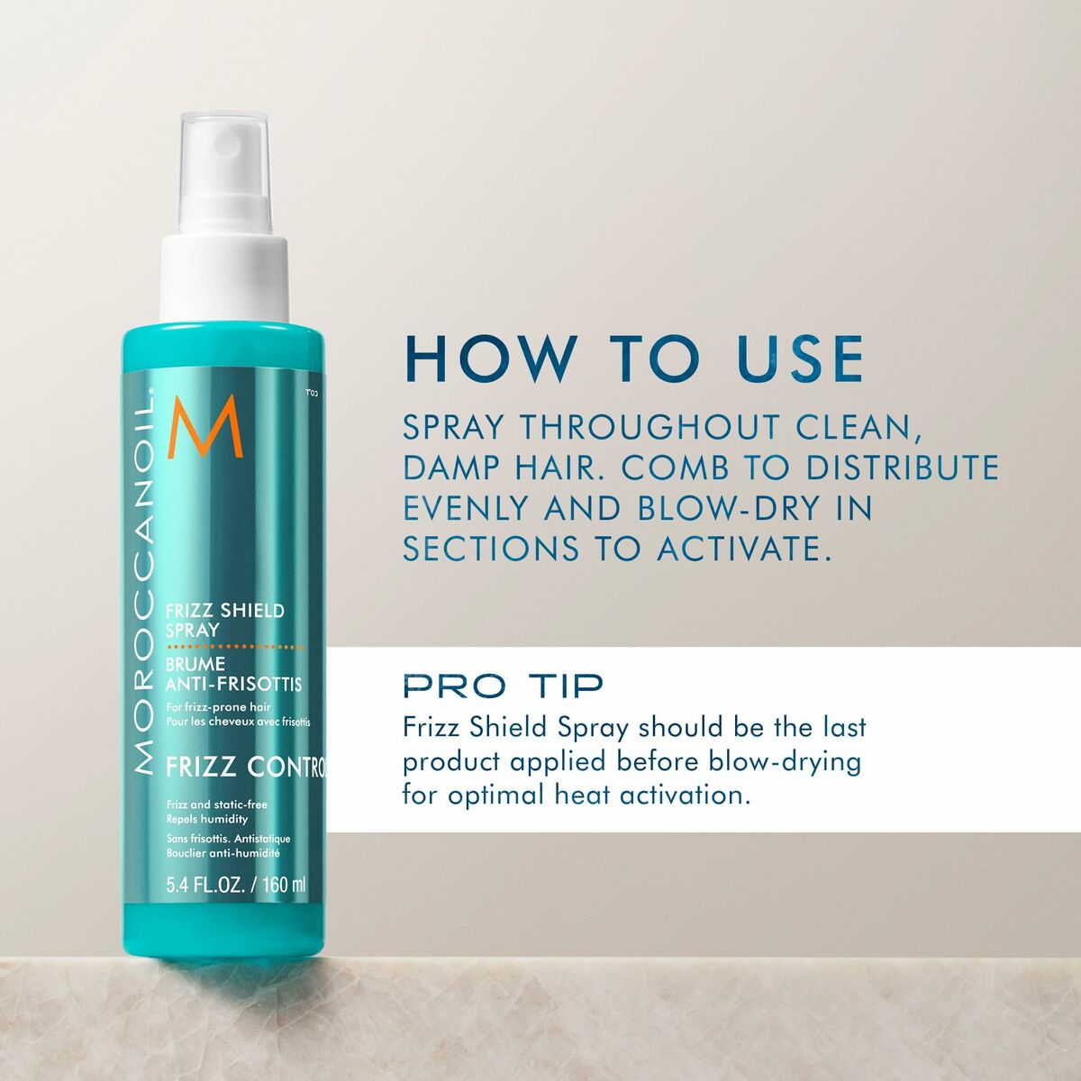 Anti - Krul Spray Moroccanoil Frizz Shield 160 ml - Schoonheid, Haarverzorging - Moroccanoil