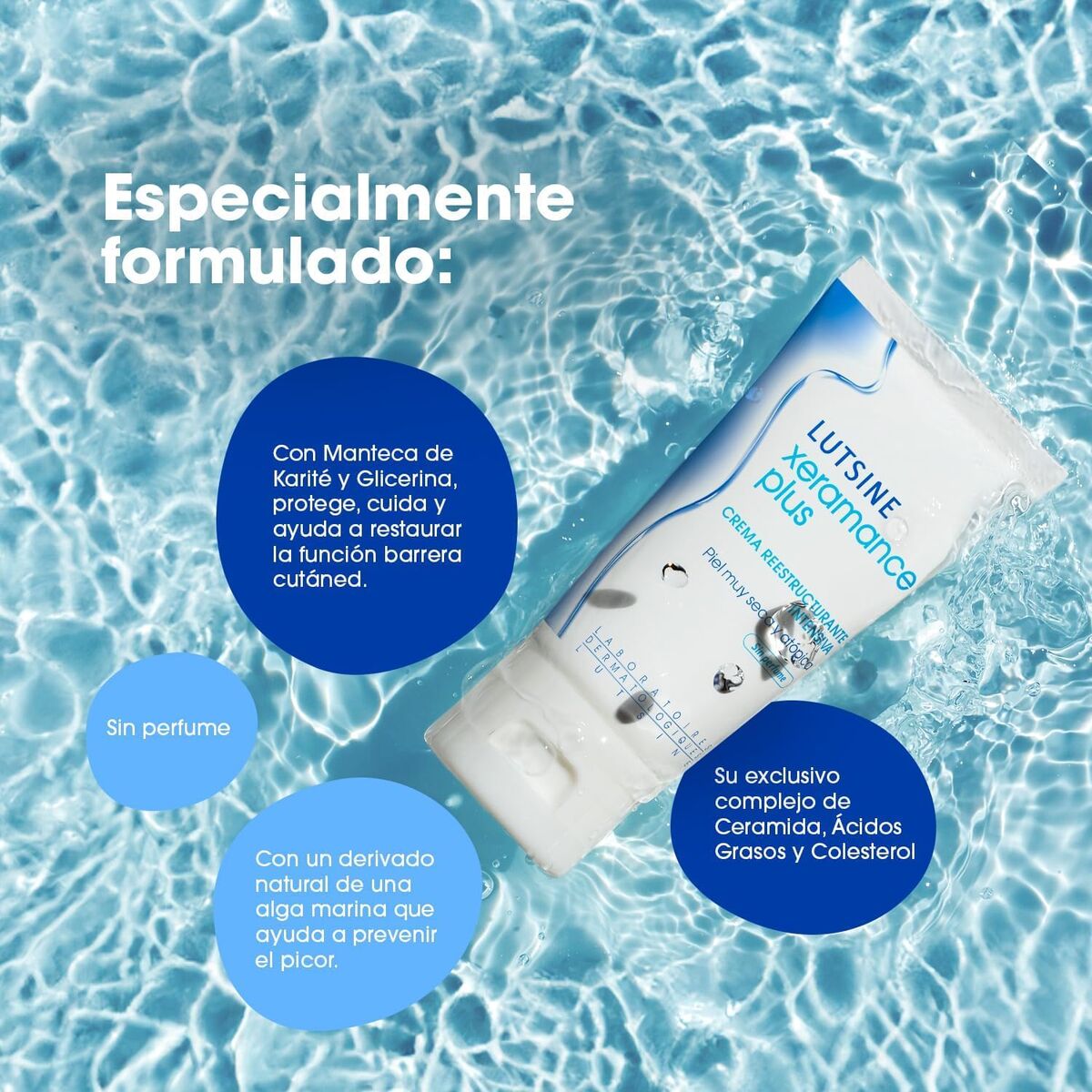 Lutsine E45 Xeramance Plus Lichaamscrème Wit 100 Ml Uniseks - Schoonheid, Huidverzorging - Lutsine