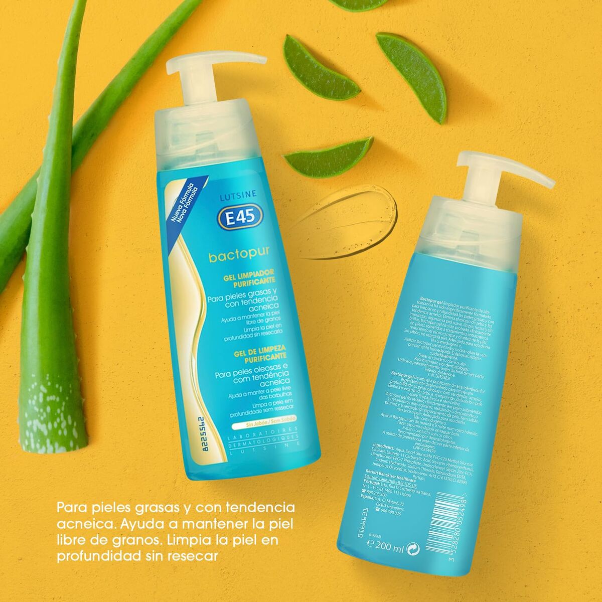 Gezichtsreinigingsgel Lutsine BACTOPUR 200 ml