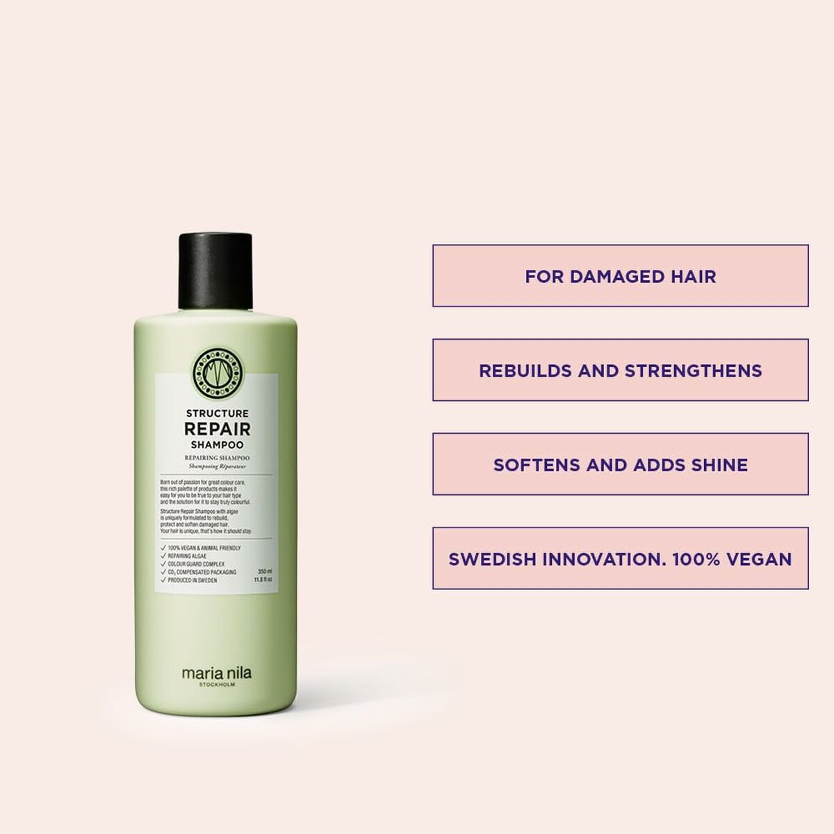 Shampoo Maria Nila STRUCTURE REPAIR 350 ml - Schoonheid, Haarverzorging - Maria Nila