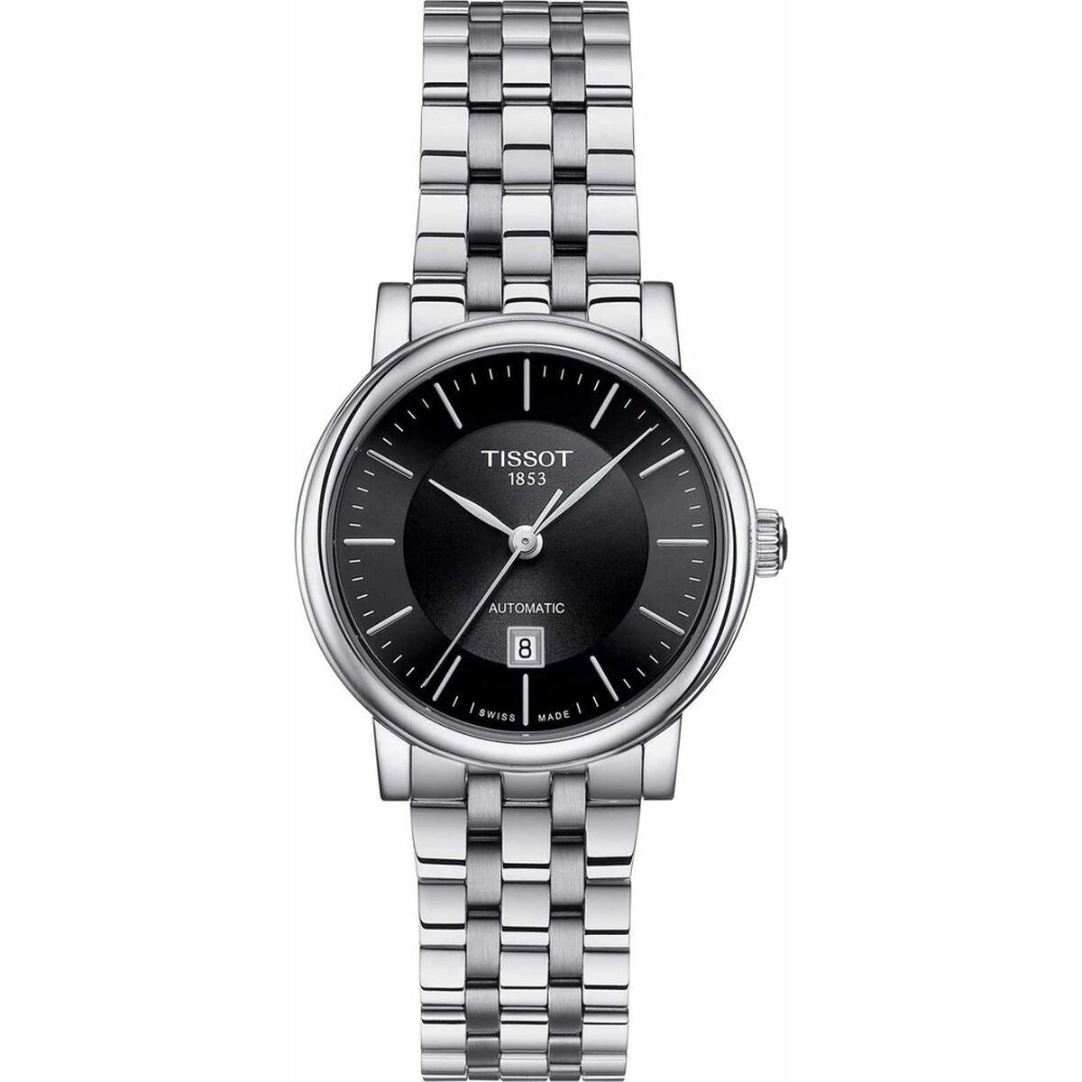 Tissot Carson Automatic Dameshorloge - Automatisch Saffier Roestvrij Staal Ø 30 mm - Klokken, Vrouwen - Tissot