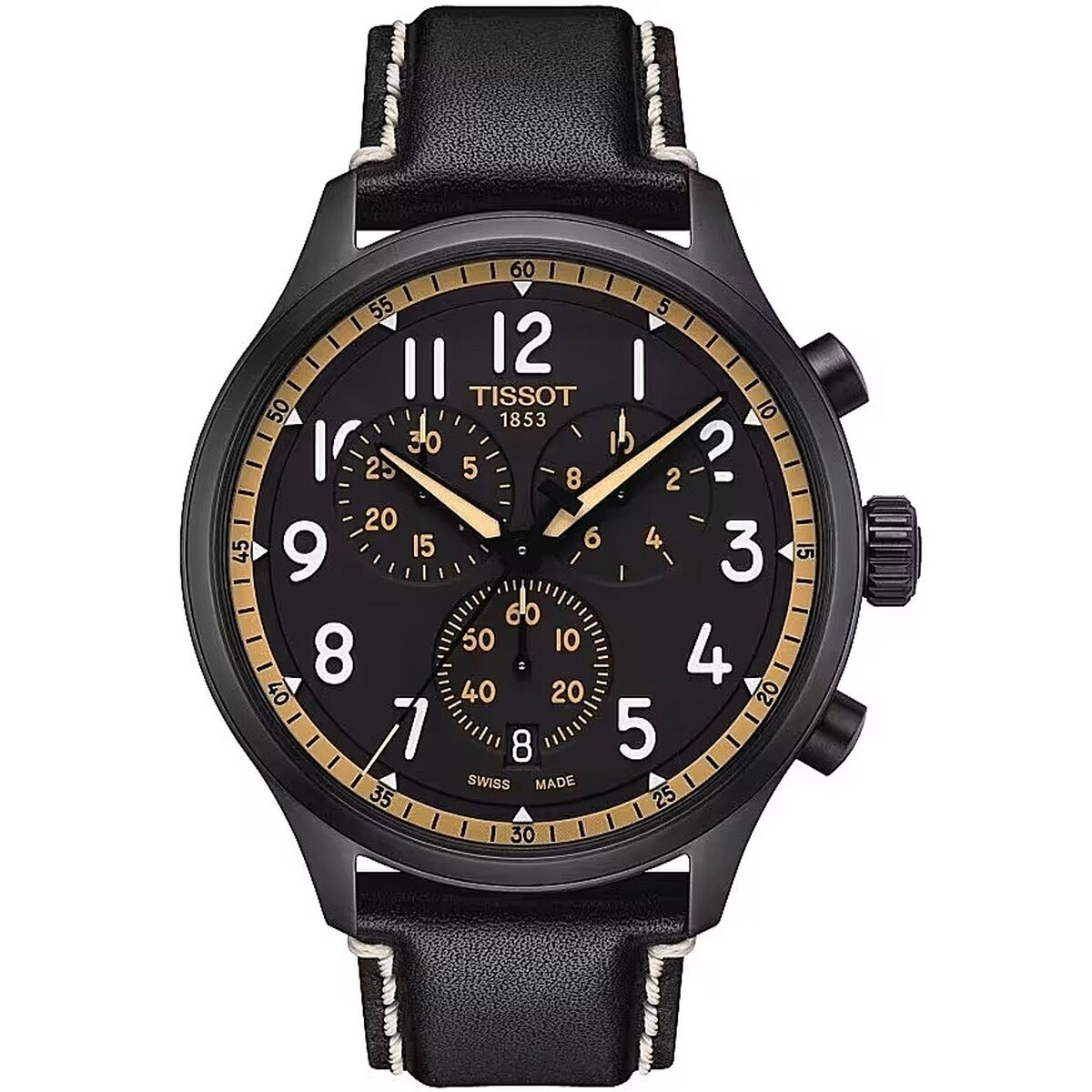 Tissot Chrono XL Herenhorloge Ø 45 mm Zwart - Zwitsers Kwarts Chronograaf Saffier 10 ATM - Klokken, Heren - Tissot