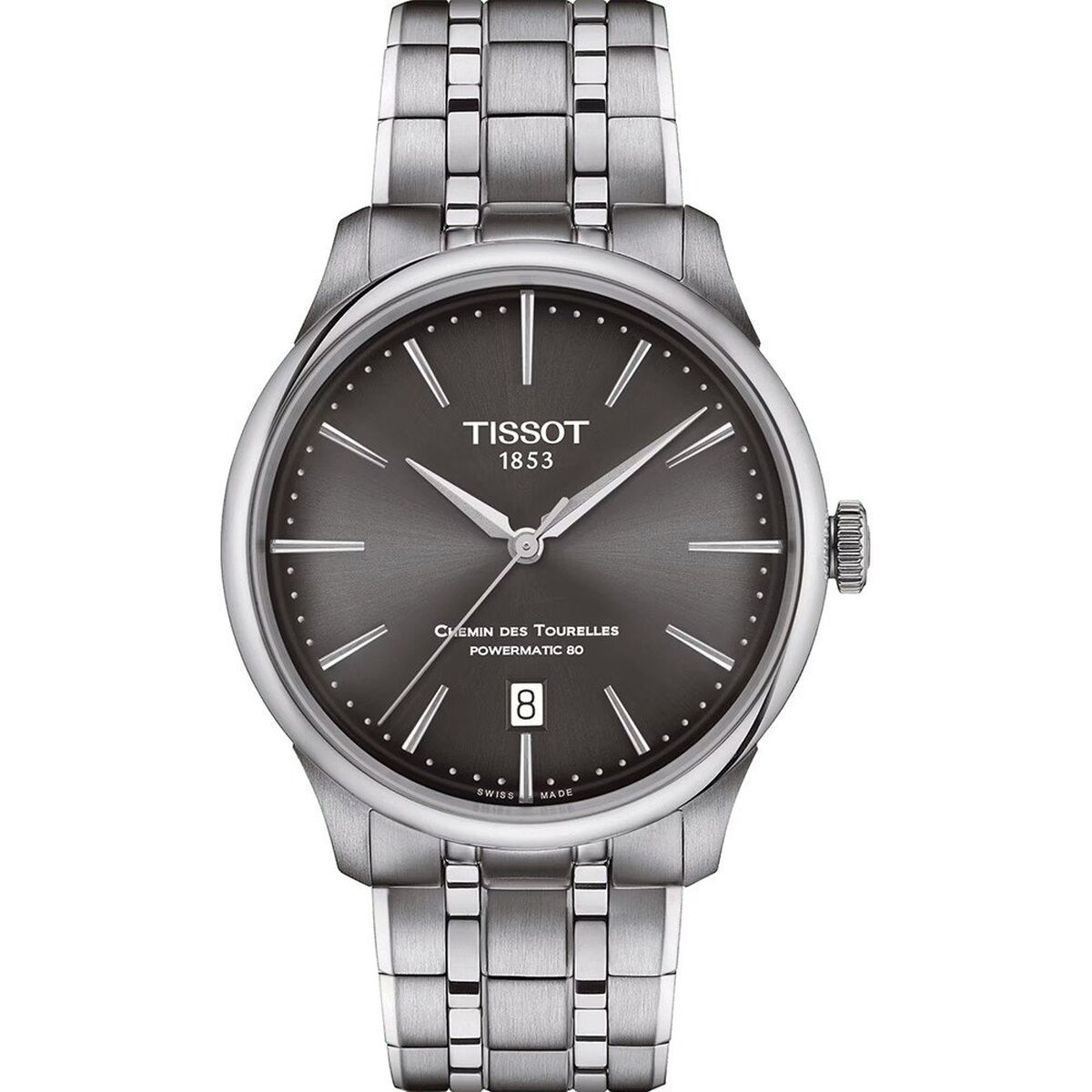 Tissot Chemin des Tourelles Powermatic 80 Herenhorloge Ø 39 mm - Zwitsers Automatisch 80u Gangreserve - Klokken, Heren - Tissot