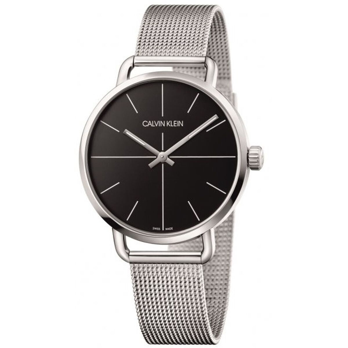 Horloge Heren Calvin Klein K7B21121 Zwart Zilverkleurig