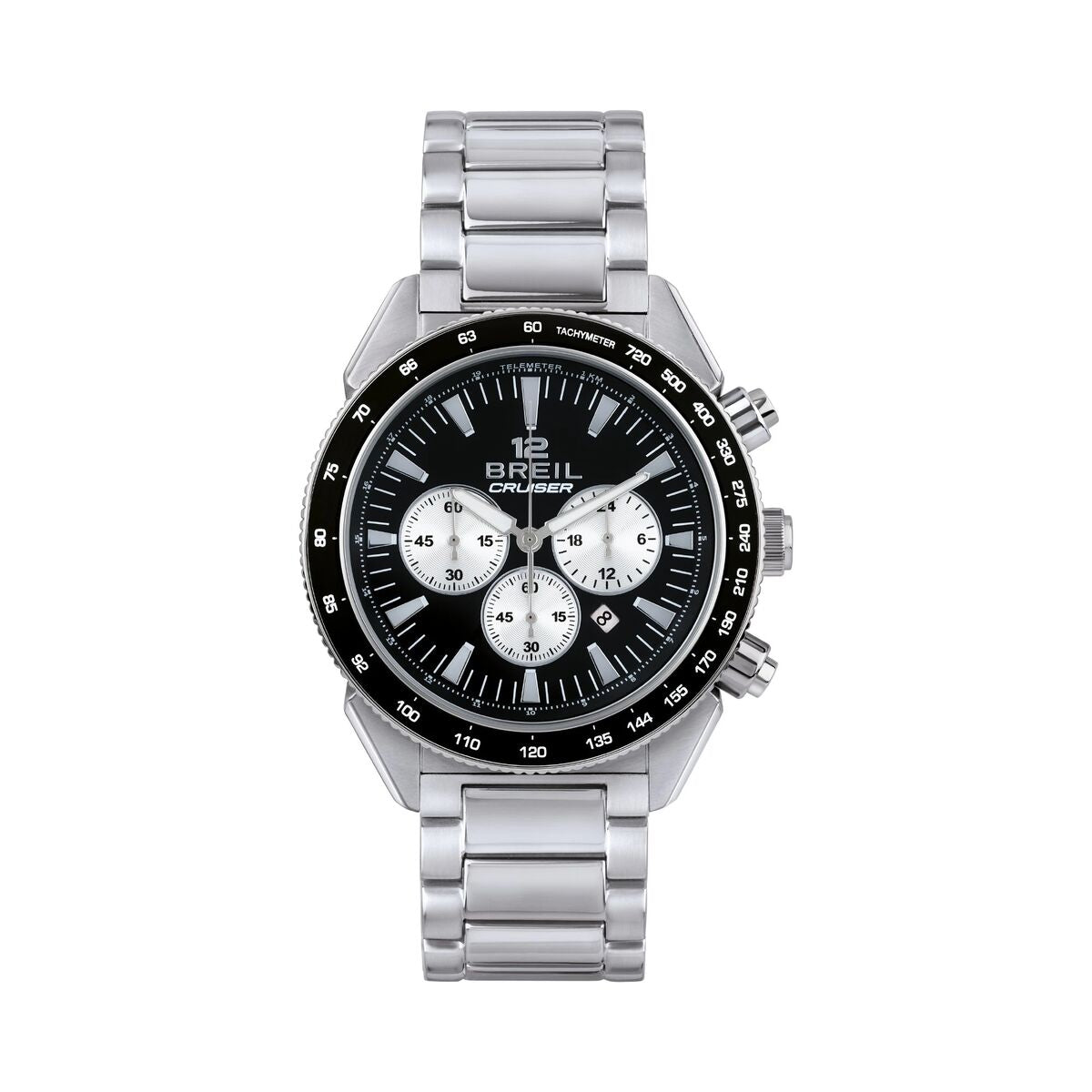 Horloge Heren Breil TW1924 Zwart Zilverkleurig (Ø 44 mm) - Klokken, Heren - Breil