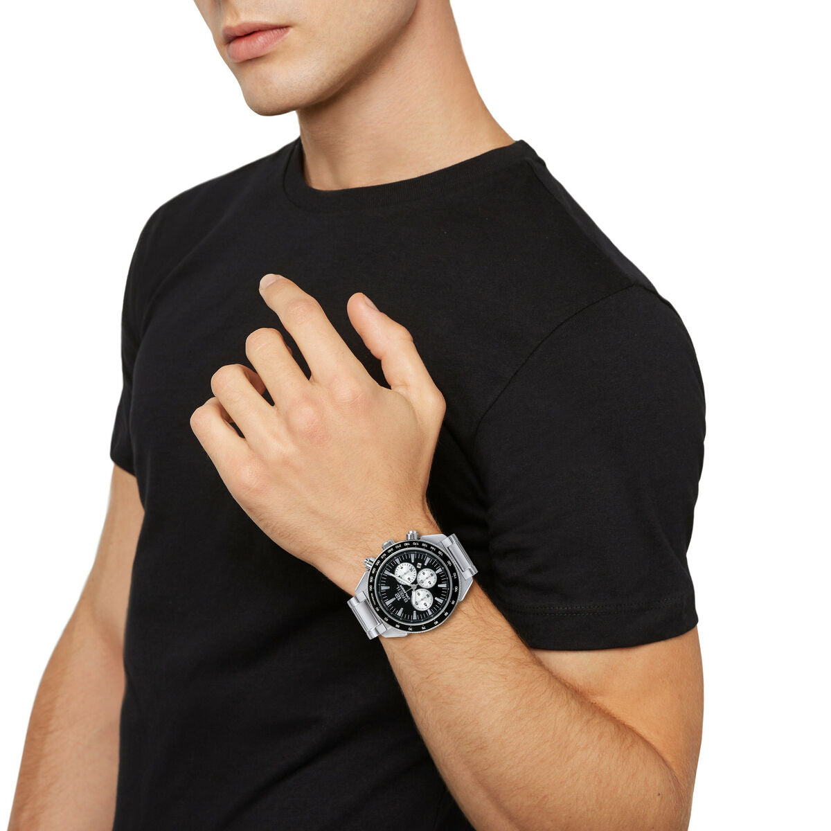 Horloge Heren Breil TW1924 Zwart Zilverkleurig (Ø 44 mm) - Klokken, Heren - Breil