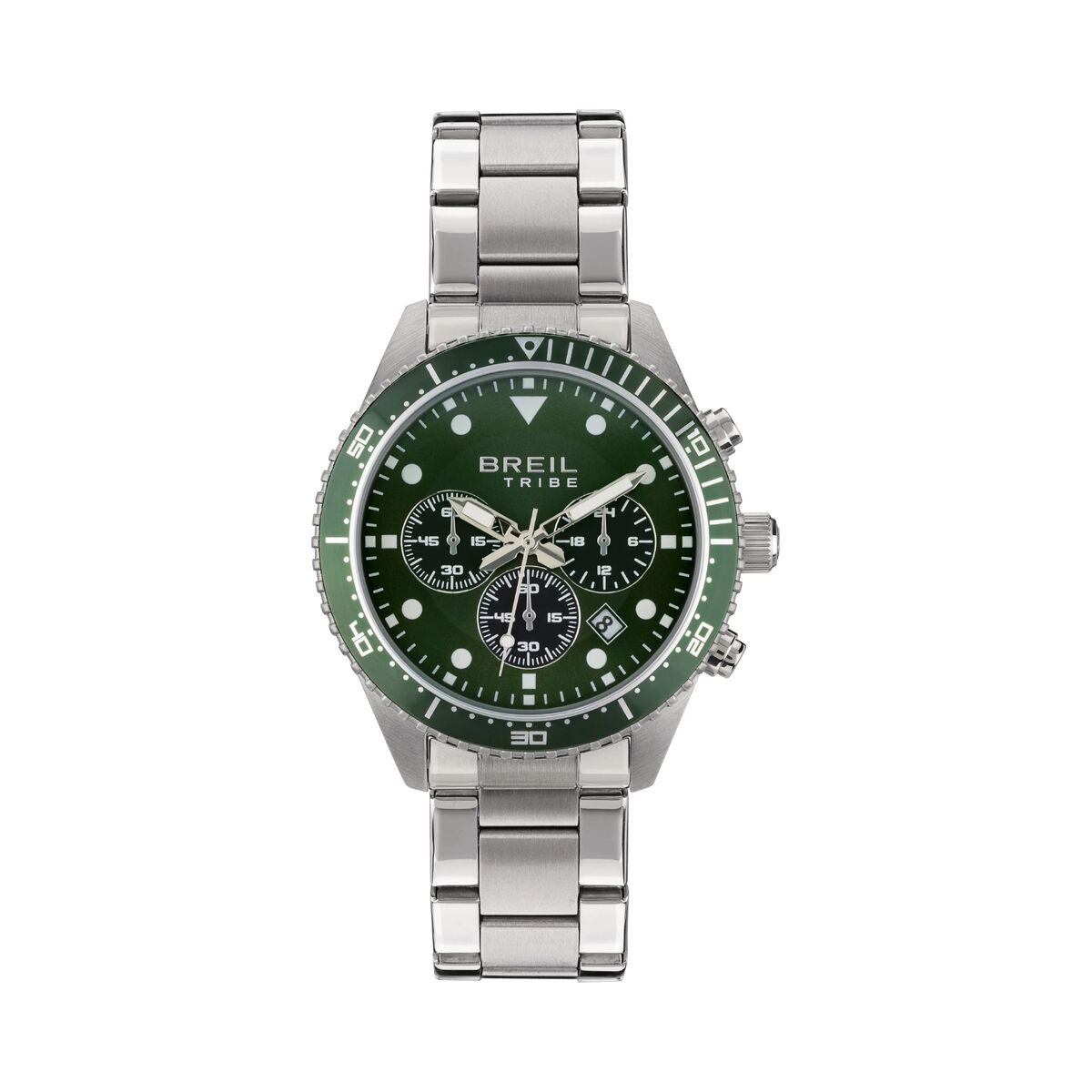 Horloge Uniseks Breil EW0638 Groen Zilverkleurig - Klokken, Unisex voor volwassenen - Breil