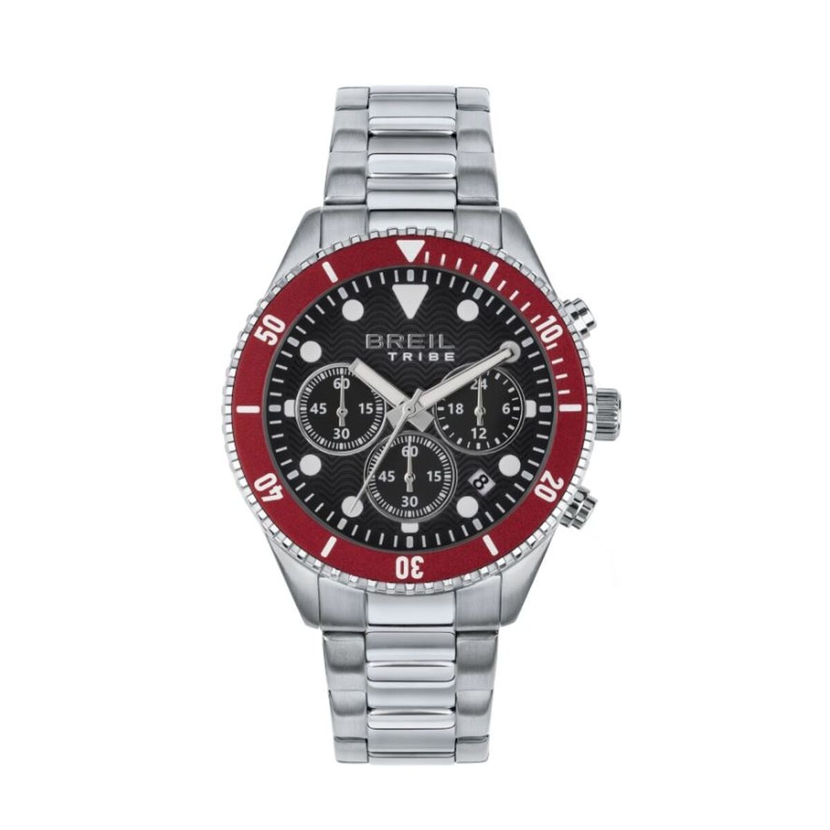 Horloge Heren Breil EW0714 Zwart Zilverkleurig (Ø 41 mm) - Klokken, Heren - Breil