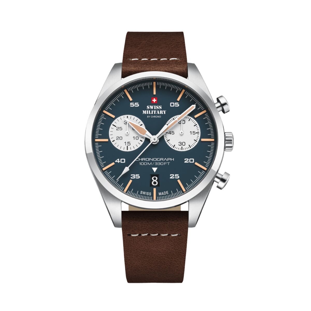 Horloge Heren Swiss Military Chrono SM34090.04 Zilverkleurig