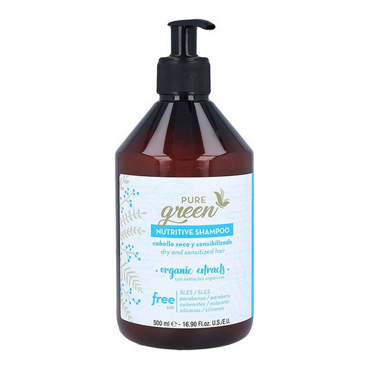 Shampoo Nutritive Pure Green - Schoonheid, Haarverzorging - Pure Green