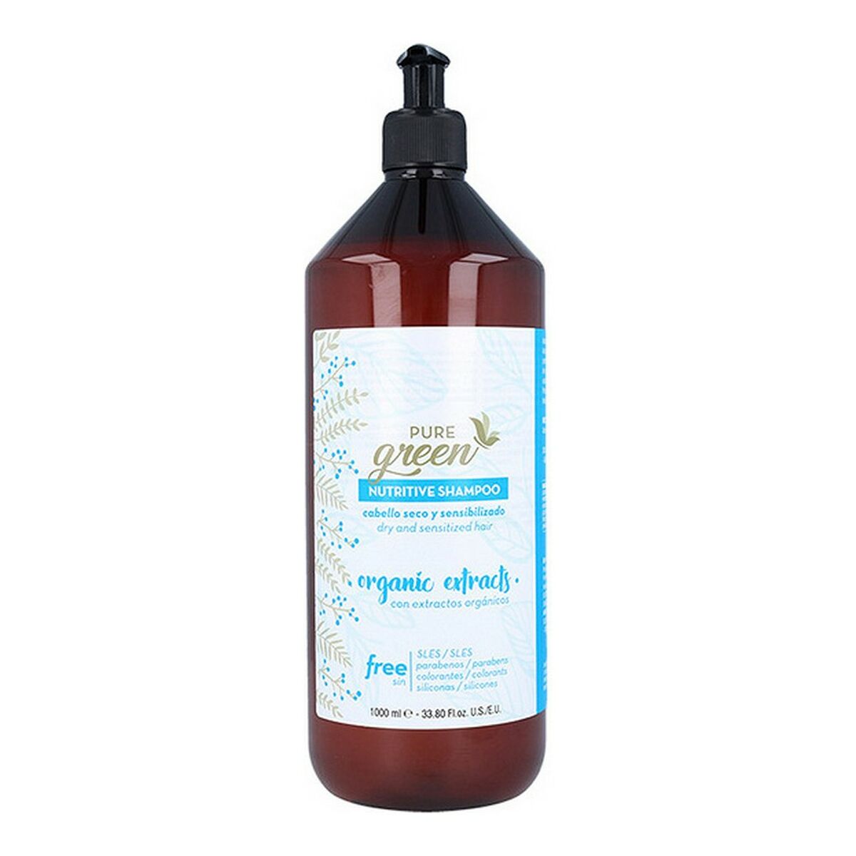 Shampoo Nutritive Pure Green - Schoonheid, Haarverzorging - Pure Green