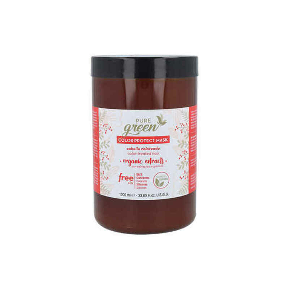 Haarmasker Color Protect Pure Green (1000 ml) - Schoonheid, Haarverzorging - Pure Green