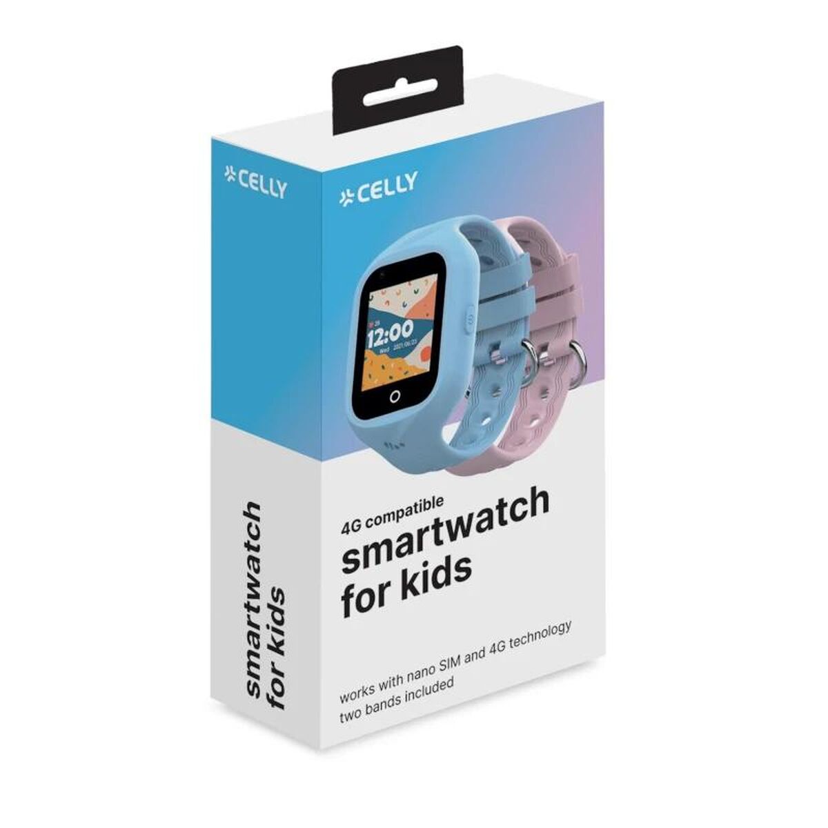 Smartwatch voor Kinderen Celly KIDSWATCH4G 1,4" Zwart - Elektronica - Celly