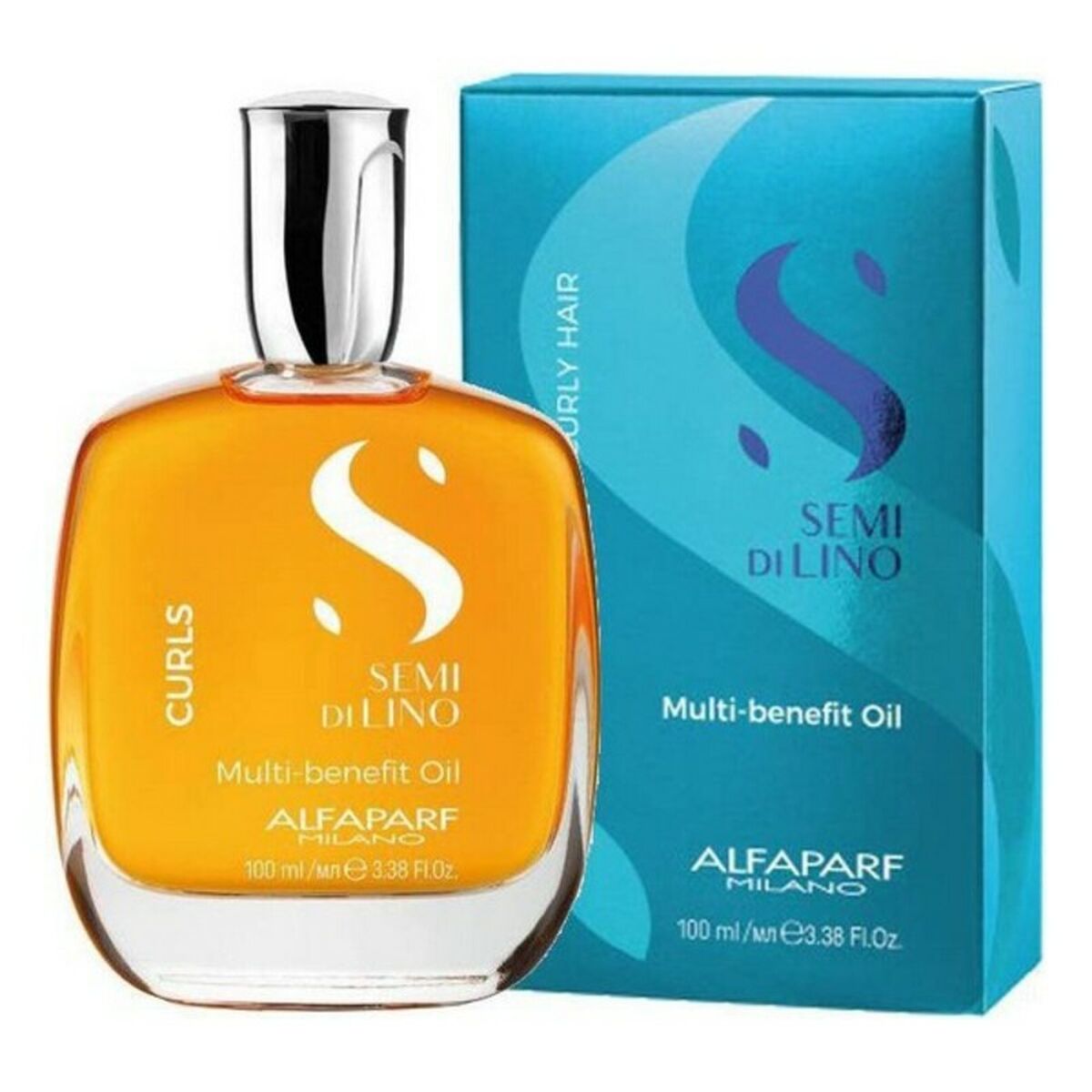 Haarolie Alfaparf Milano Semi Di Lino Curls 100 ml Multifunctioneel - Schoonheid, Haarverzorging - Alfaparf Milano