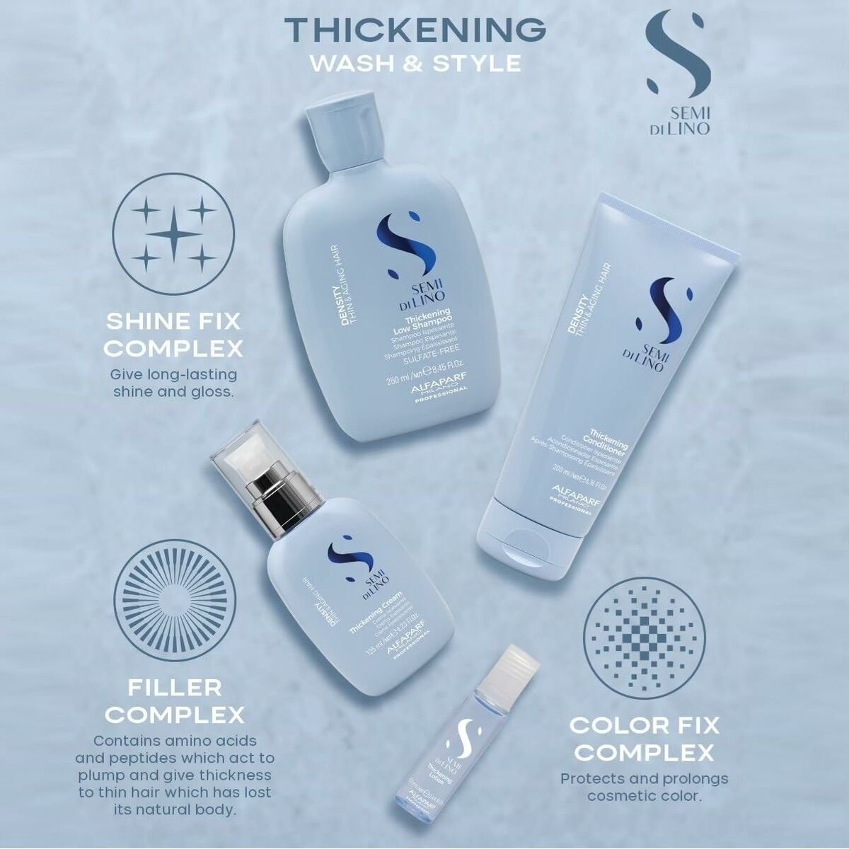 Shampoo Alfaparf Milano SEMI DI LINO 200 ml