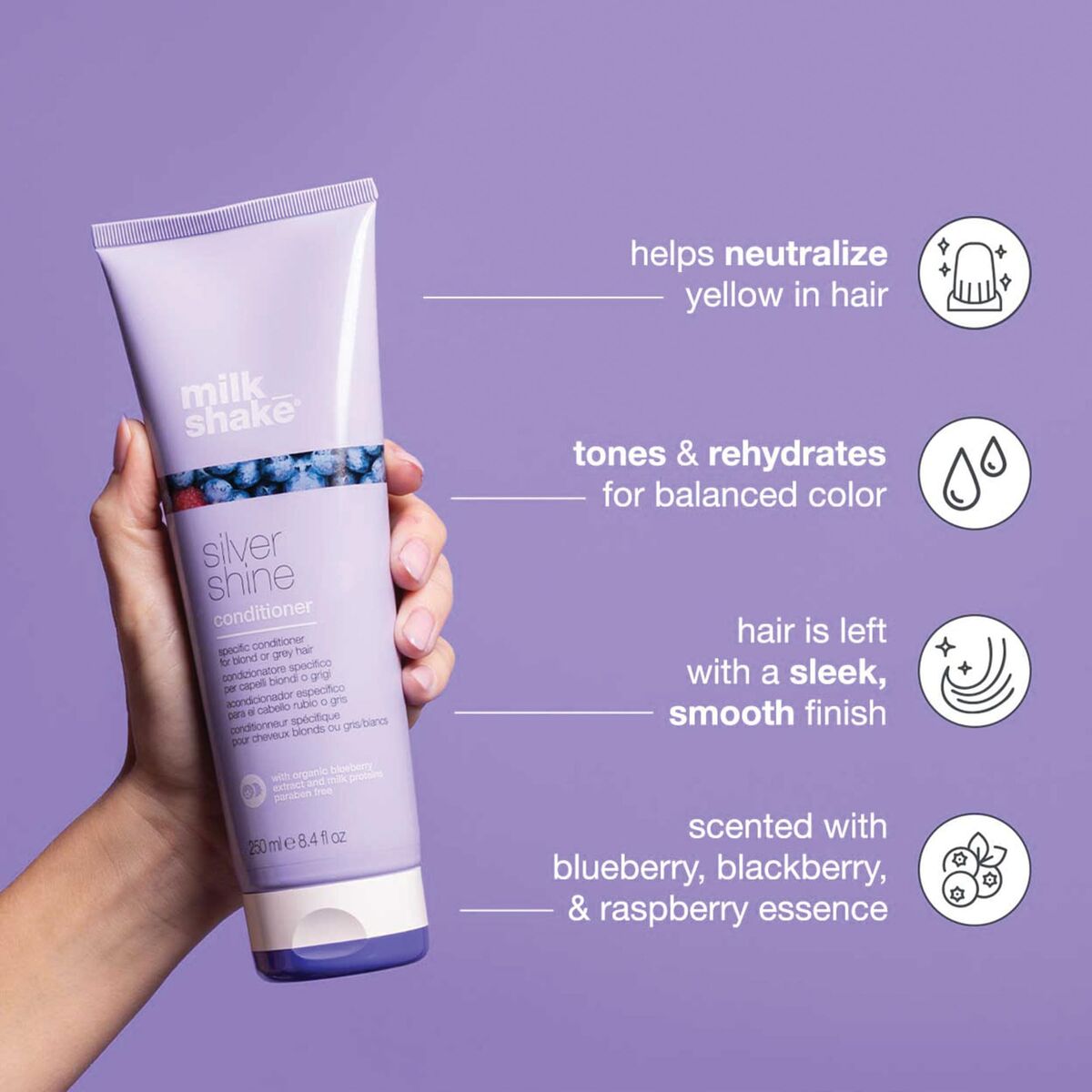 Conditioner voor blond of grijs haar Milk Shake