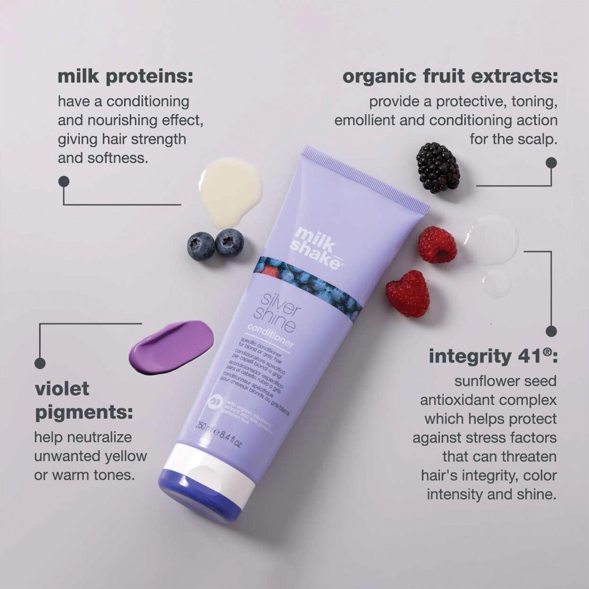 Conditioner voor blond of grijs haar Milk Shake