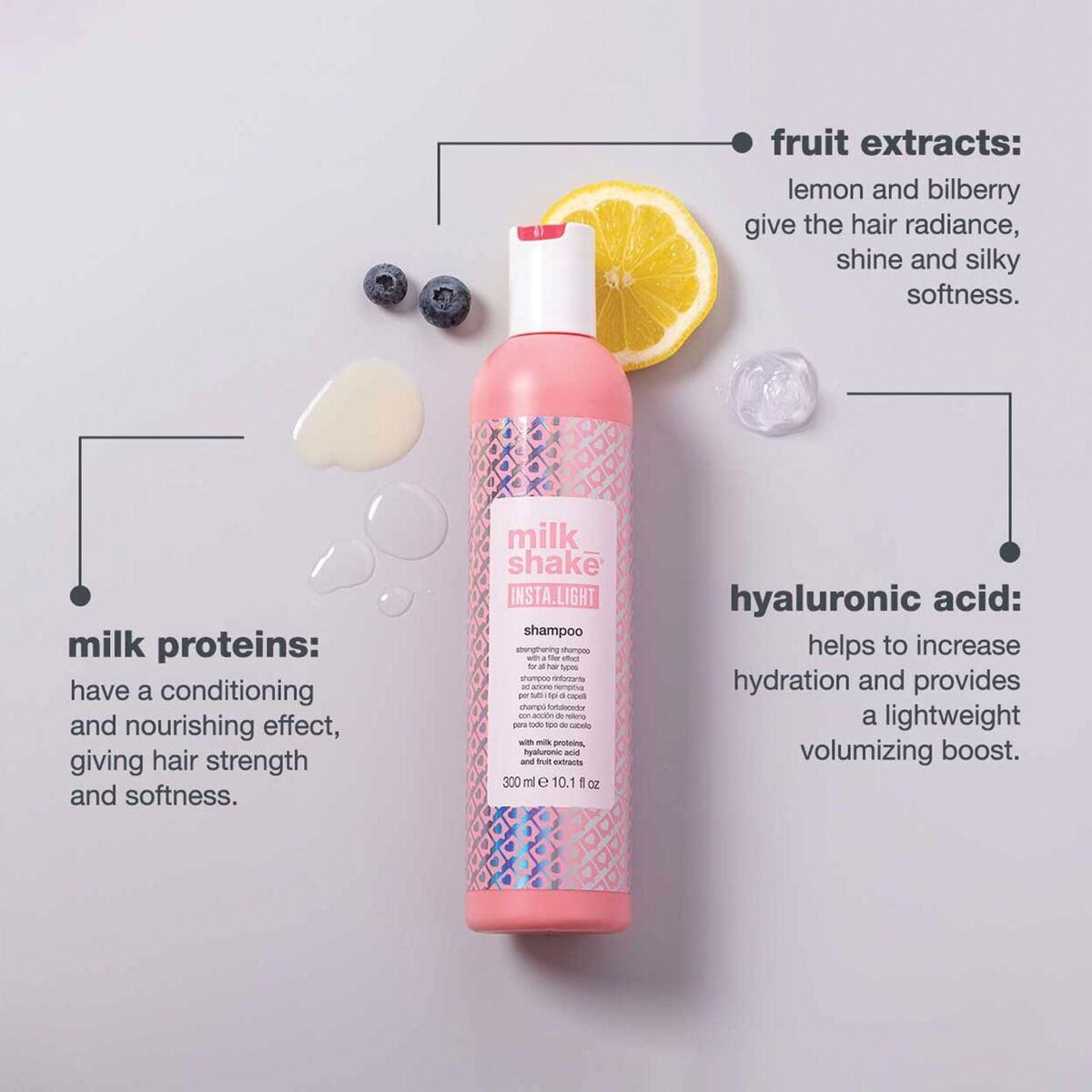 Shampoo Milk Shake Insta Light 1 L - Schoonheid, Haarverzorging - Milk Shake