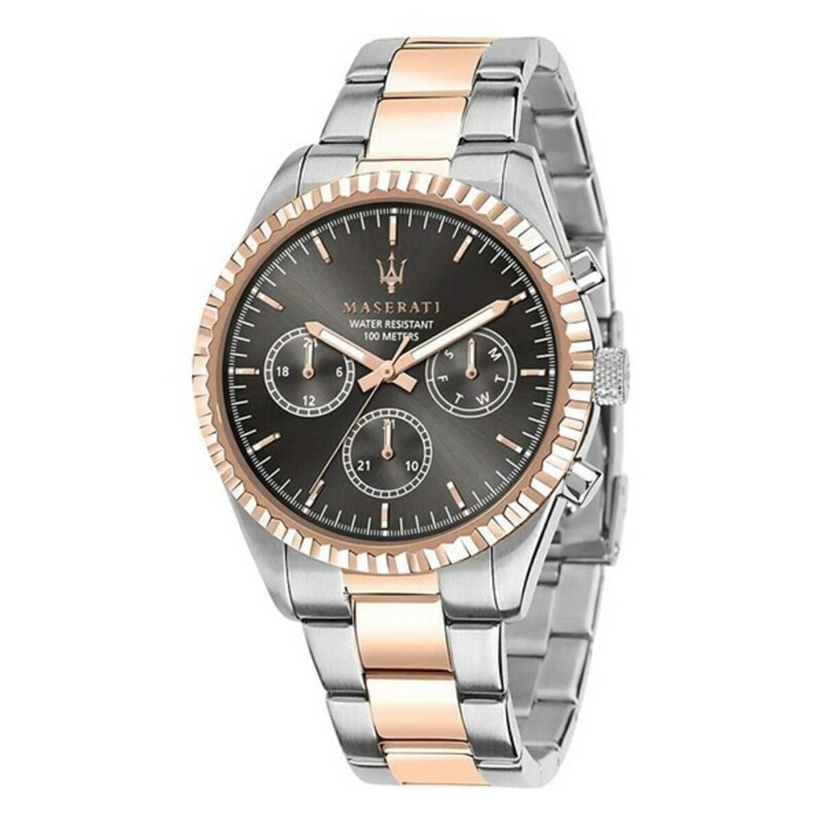Horloge Heren Maserati R8853100020 Zwart Grijs (Ø 43 mm) (Ø 51 mm) - Klokken, Heren - Maserati