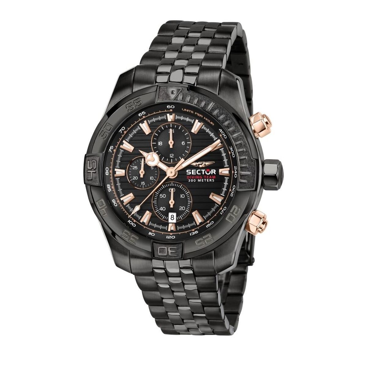 Horloge Heren Sector DIVING TEAM Zwart