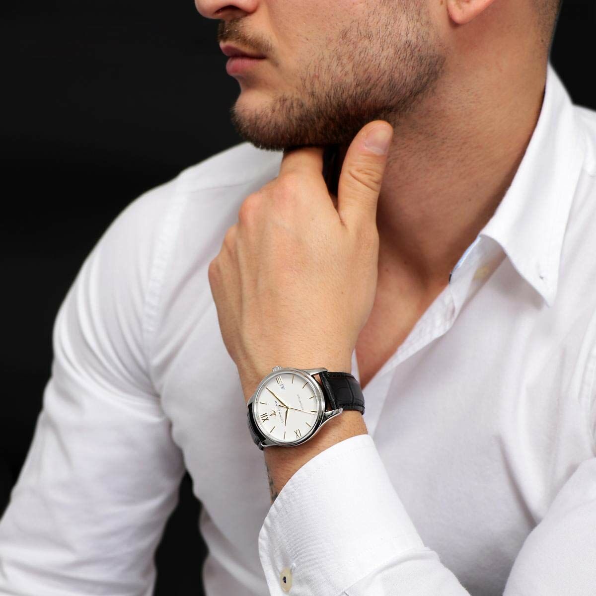Lucien Rochat Herenhorloge - Automatisch Saffier Zwitsers Luxe - Klokken, Heren - Lucien Rochat