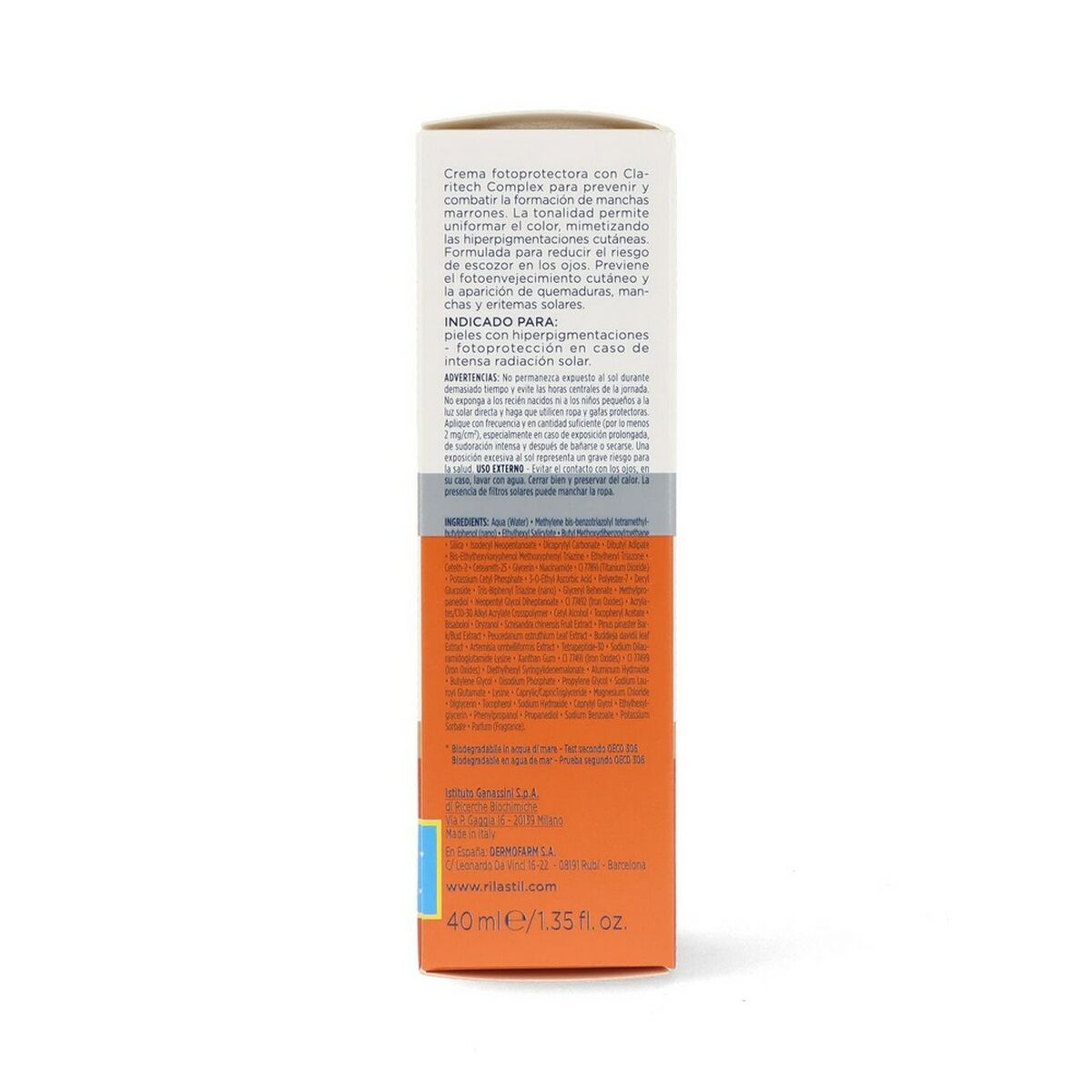 Anti Bruine vlekken Zonnebrandlotion Rilastil Sun System Medium Spf 50 Spf 50+ 40 ml