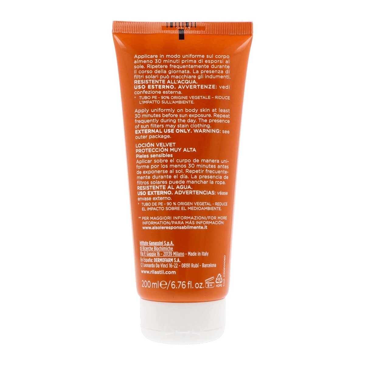 Zonnemelk Rilastil Sun System Spf 50+ 200 ml