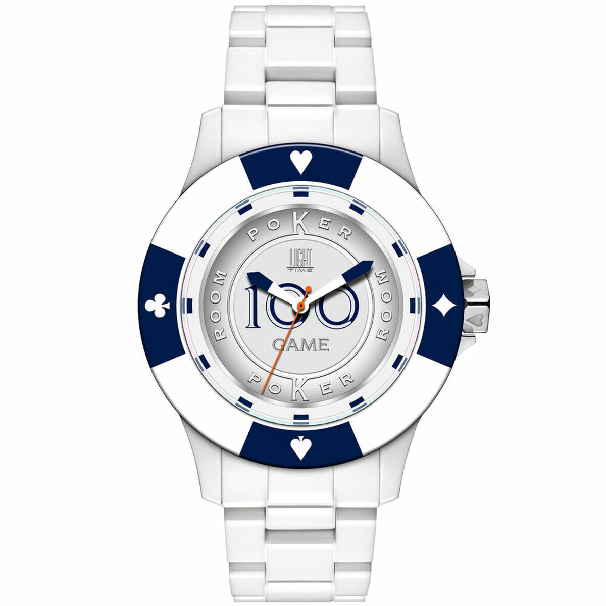 Horloge Uniseks Light Time POKER (Ø 41 mm)