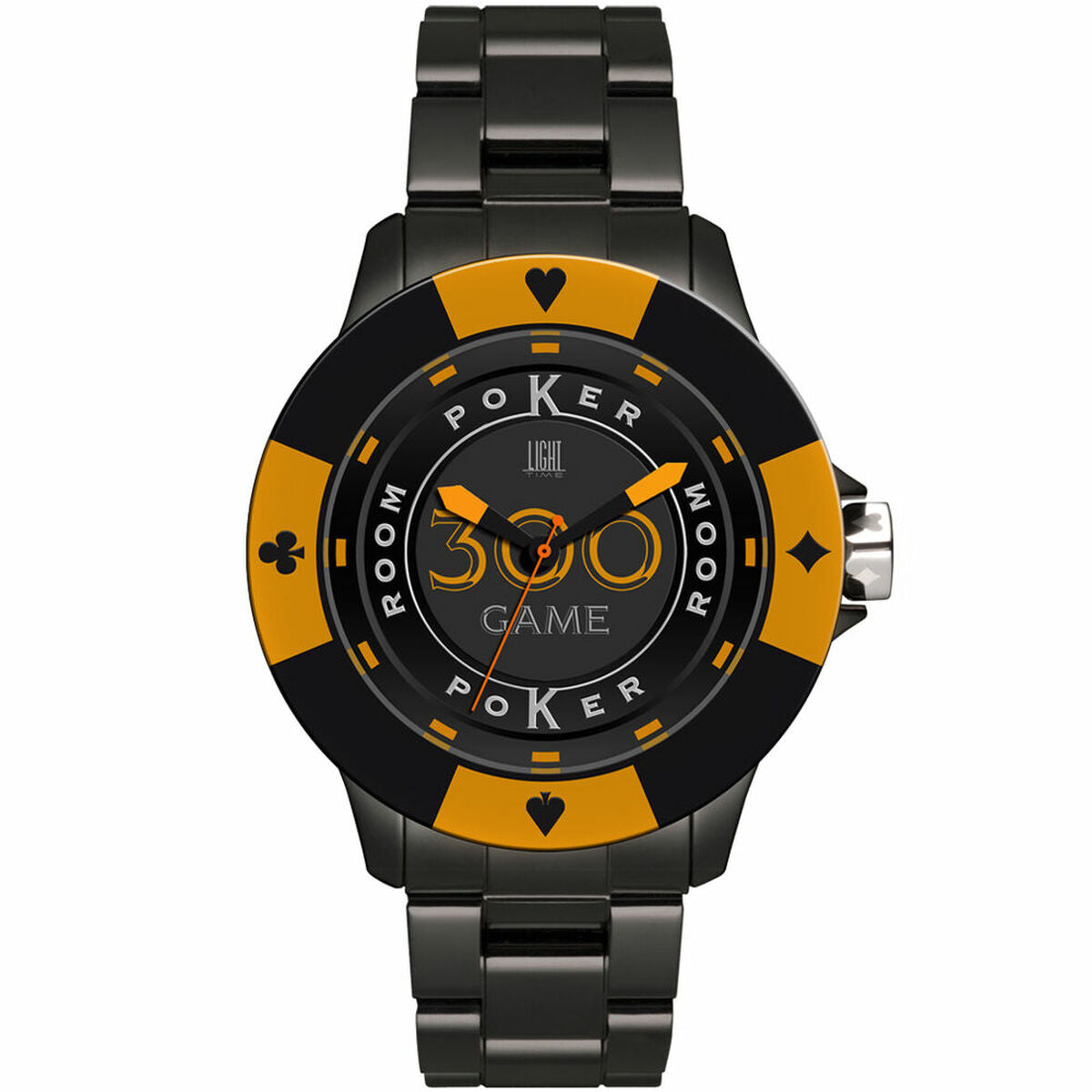 Horloge Uniseks Light Time POKER (Ø 41 mm)