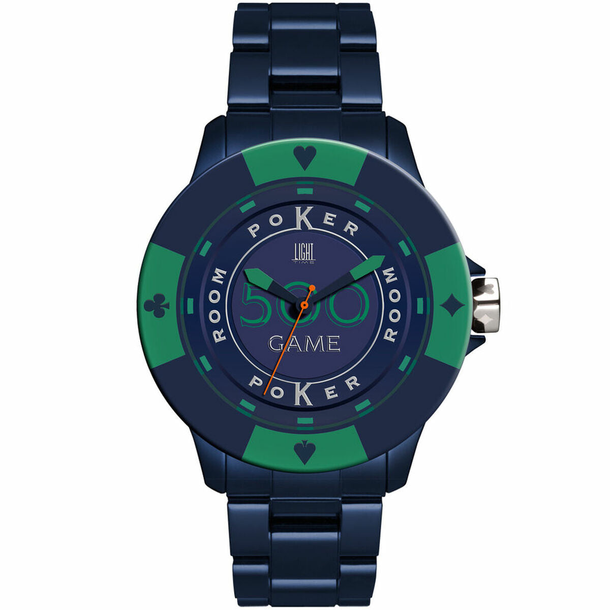 Horloge Uniseks Light Time POKER (Ø 48 mm)