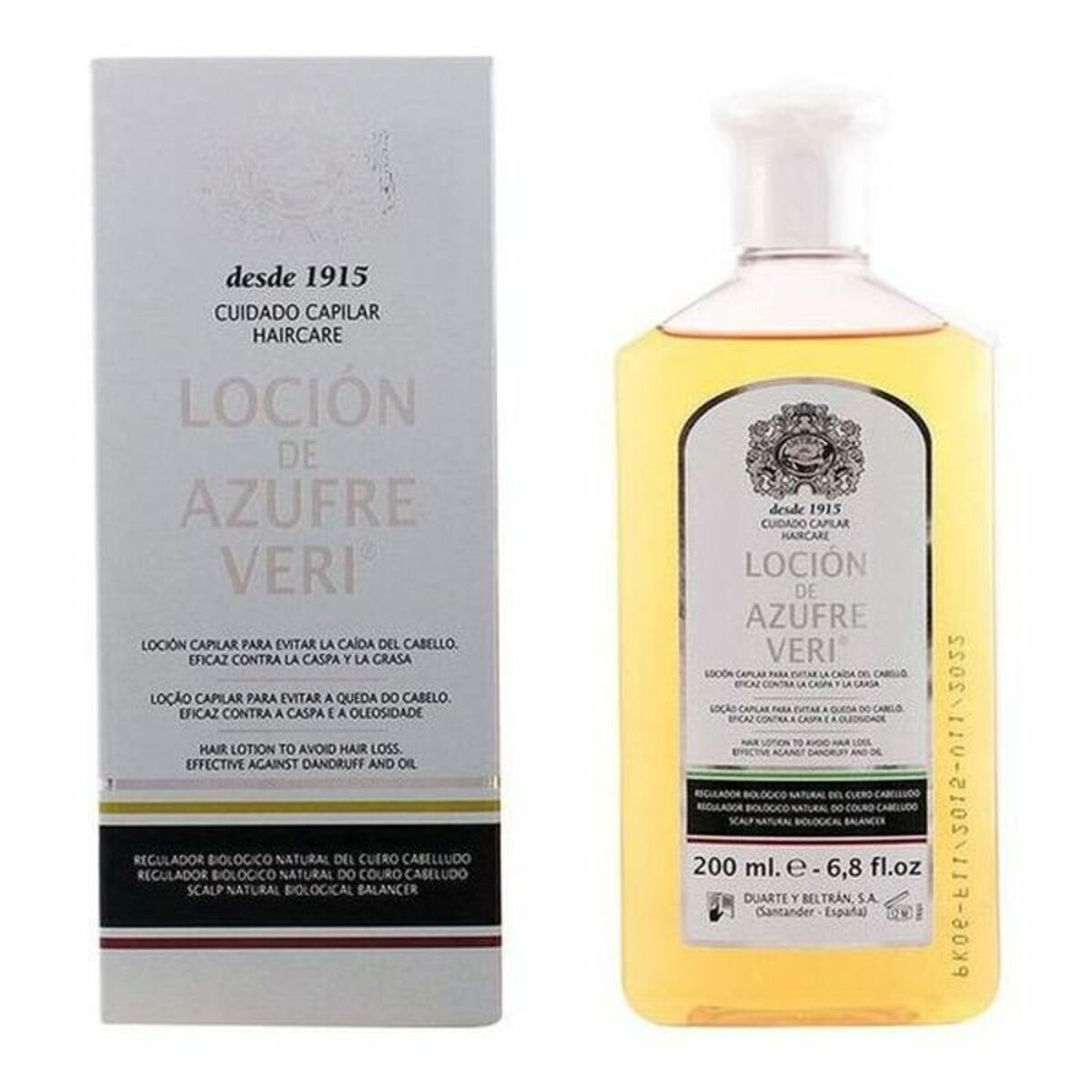 Anti - Haarverlies Lotion Azufre Veri Azufre Veri 750 ml - Schoonheid, Haarverzorging - Azufre Veri