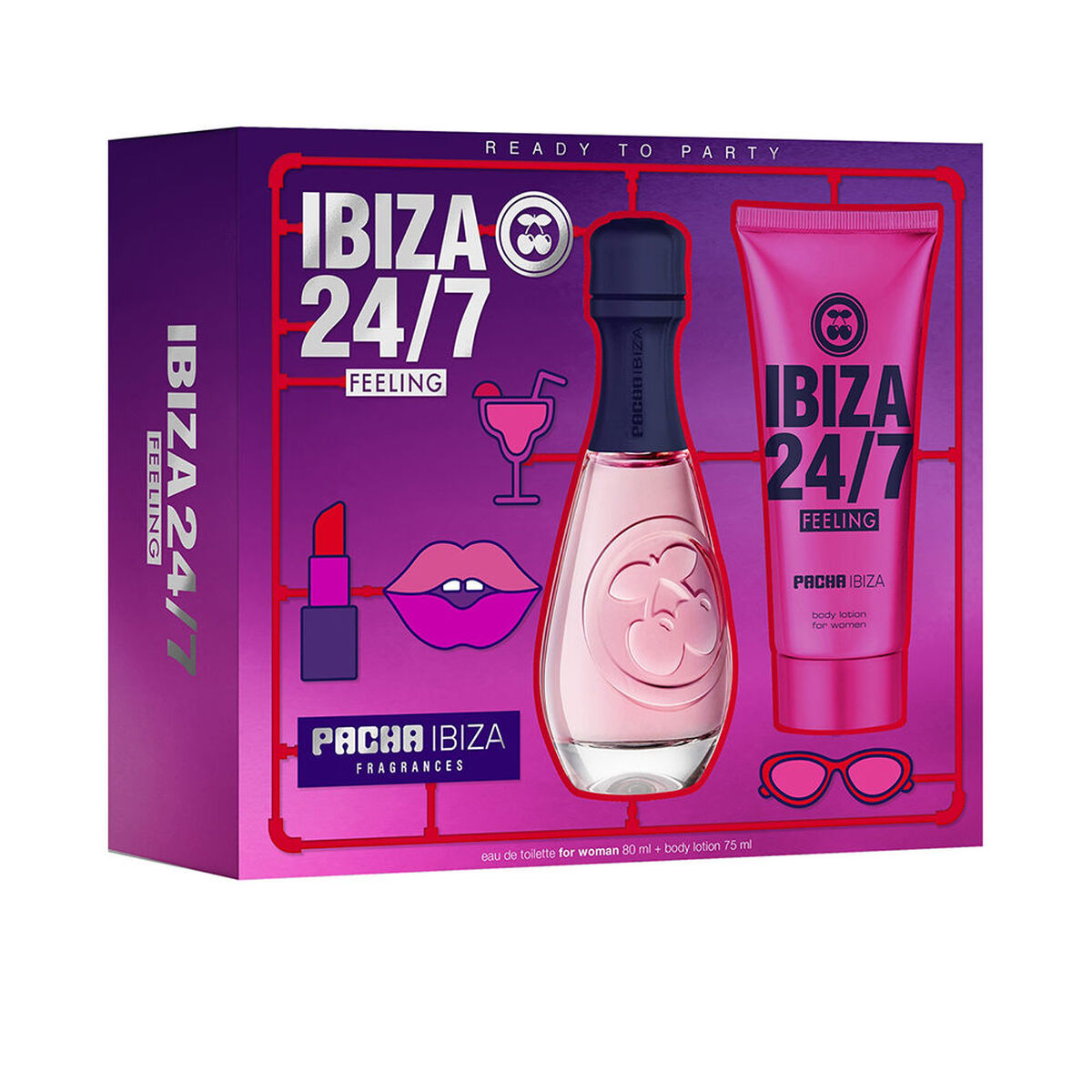 Parfumset voor Dames Pacha Ibiza 24/7 Feeling 2 Onderdelen - Schoonheid, Parfums en geuren - Pacha