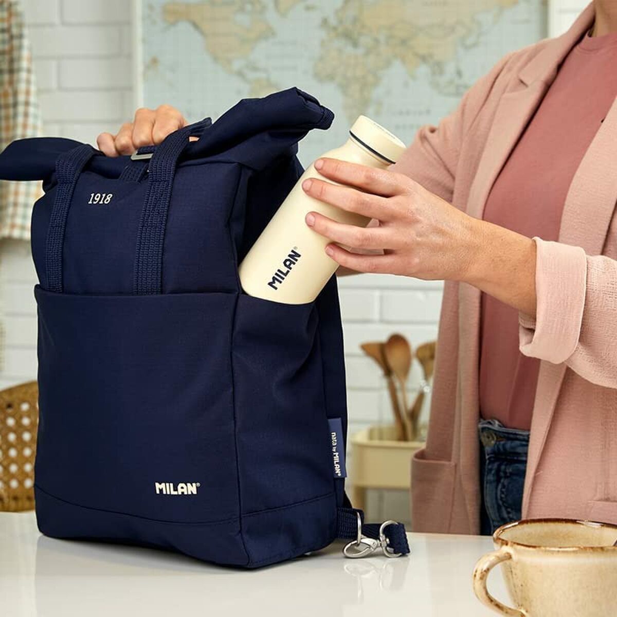 Casual Rugtas Milan Marineblauw 10 L 42 x 29 x 11 cm - Bagage, Rugzakken - Milan